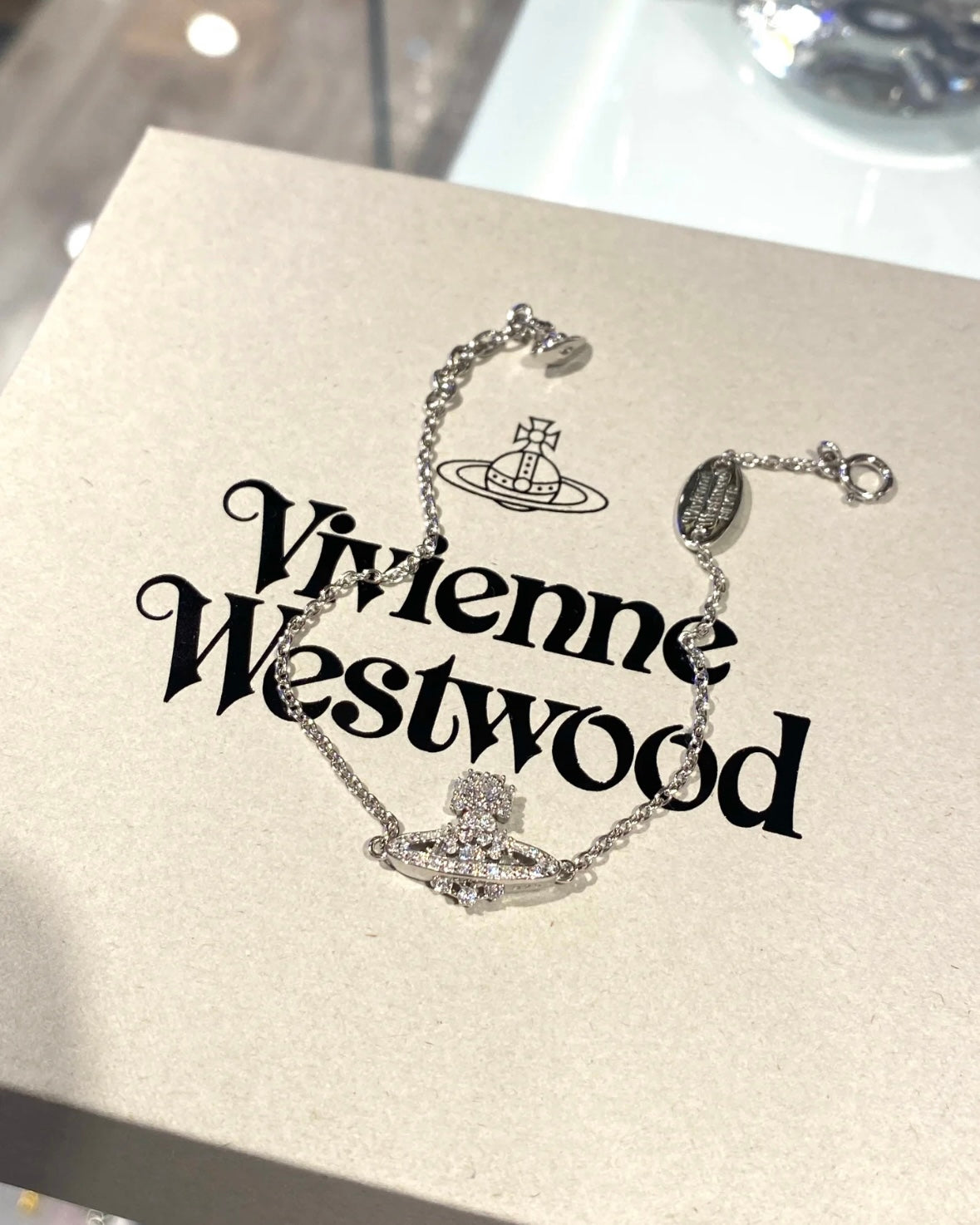 Vivienne Westwood Narcissa Pendant 925純銀防敏雪花閃鑽 [提前感恩節優惠中 聖誕感系列]