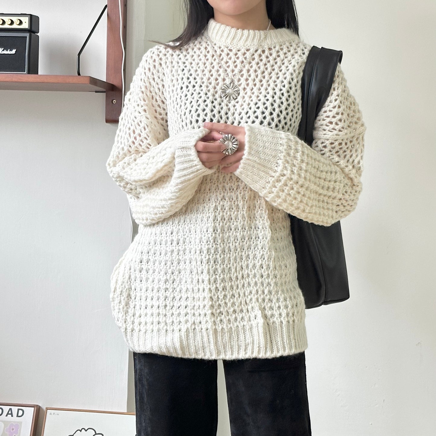 OVERSIZE 洞洞毛衣 3色入 [超熱賣!!]  [門市搬遷清貨限時優惠$169!]