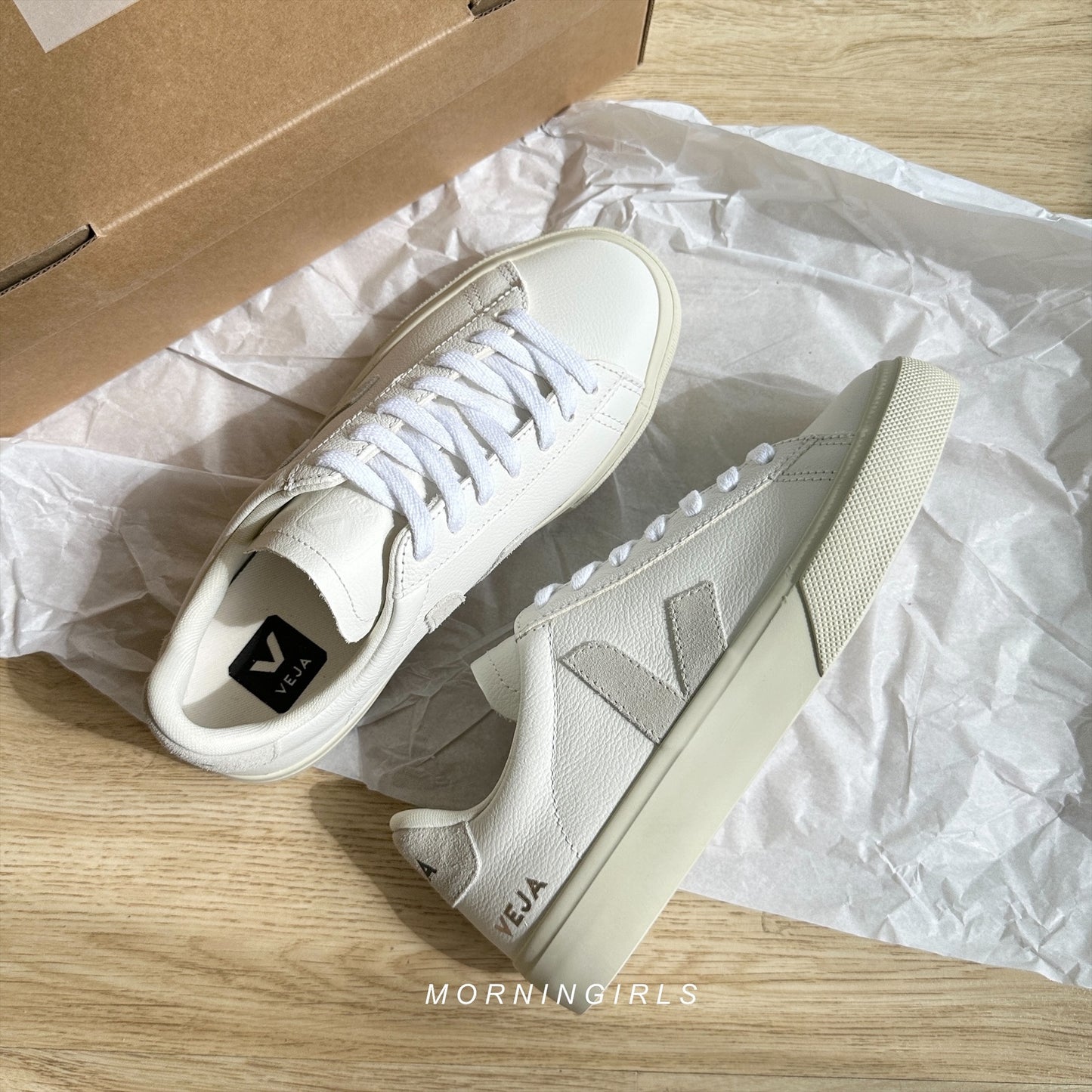 VEJA法國小白鞋 Campo 淺灰白［最熱賣!］