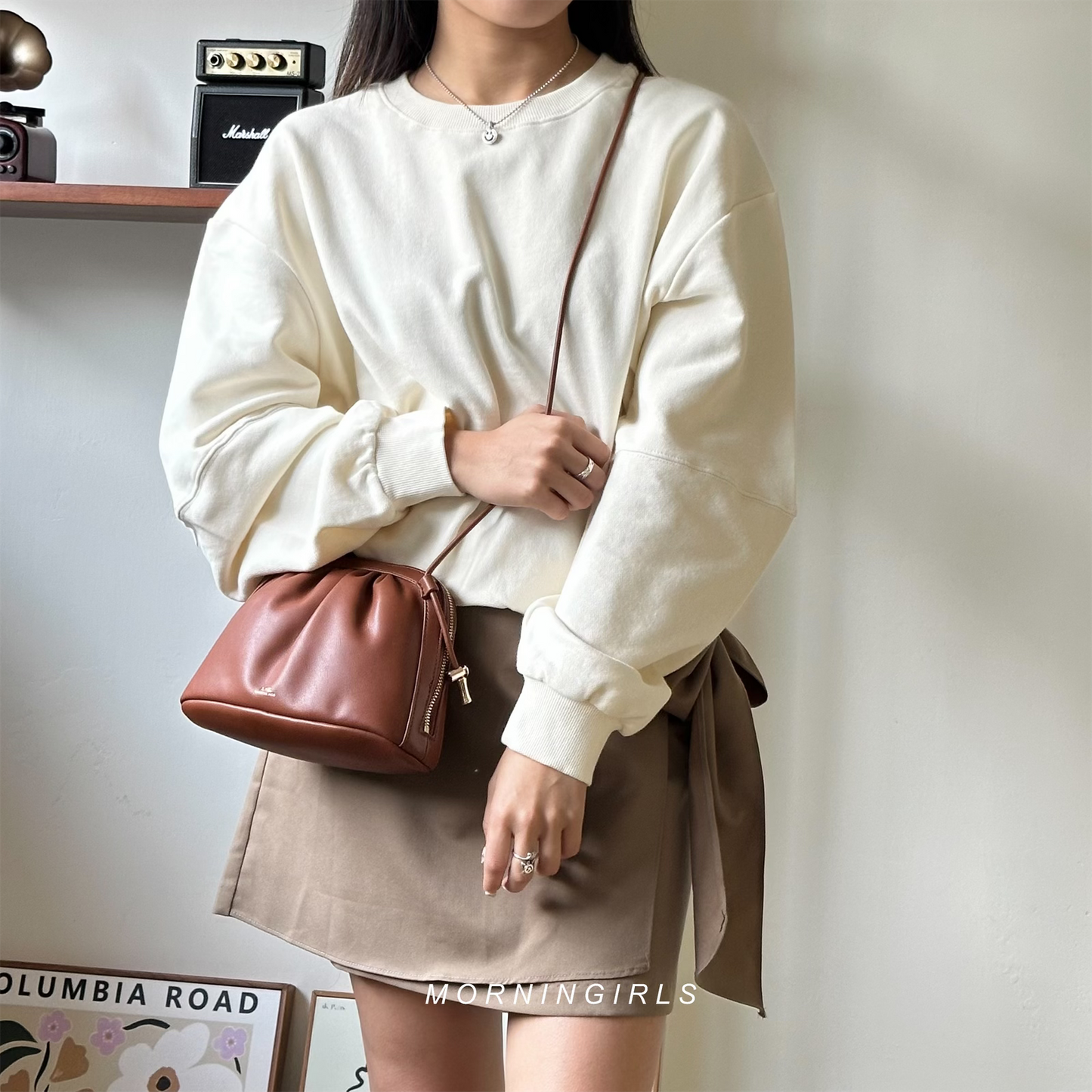 A.P.C. Ninon Drawstring Bag [大容量漆皮黑優惠中]