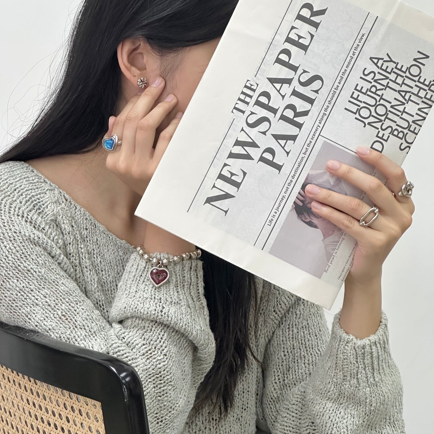 Otro Accesorio 西班牙手工飾物 - Rectangle on Chain Ring