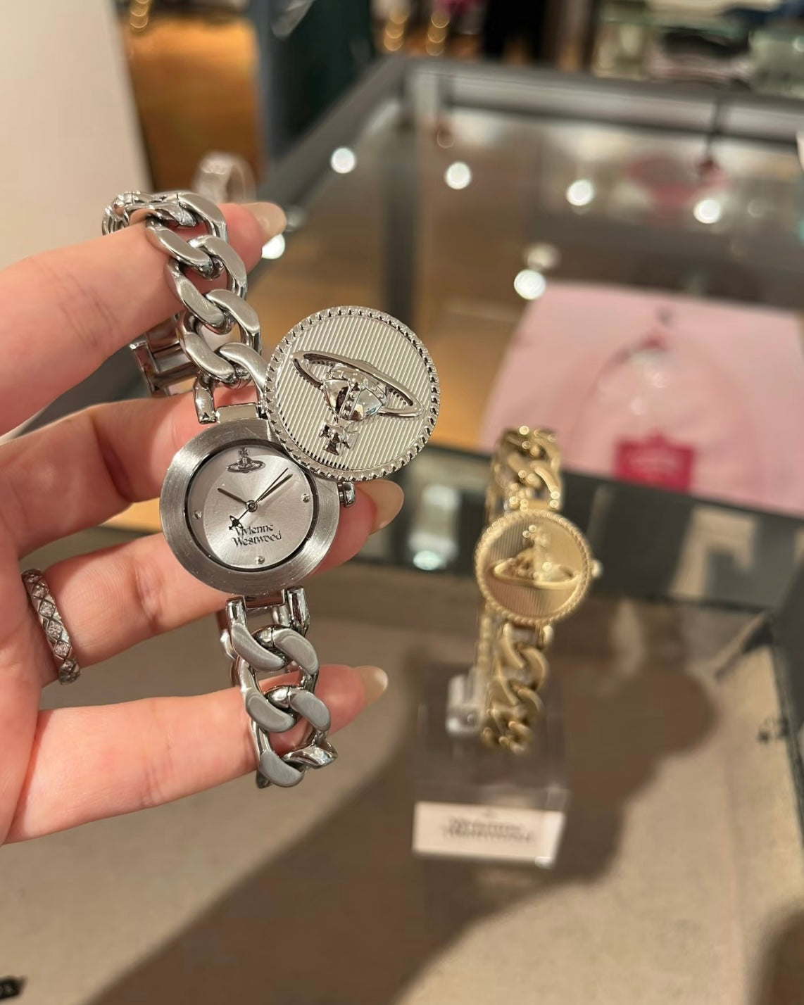 Vivienne Westwood Orb Button Watch 滑蓋手錶 [古巴鏈Vintage復古感 歐洲全斷貨最後一批12月中到]