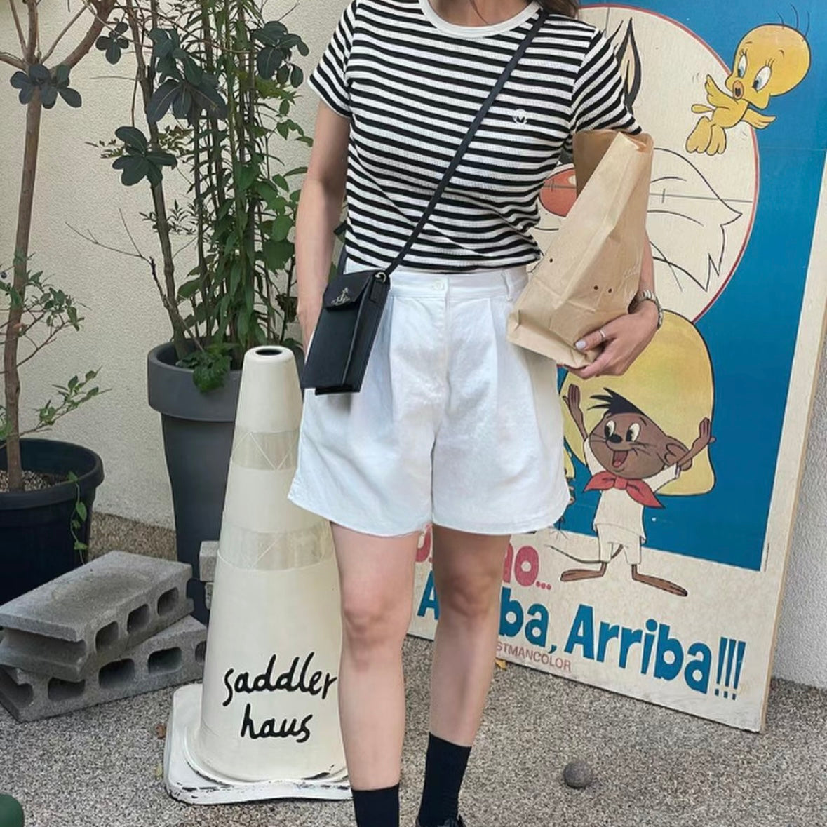 Vivienne Westwood Phone Bag 黑色十字紋