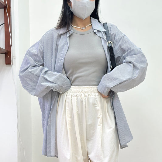 超薄幼間OVERSIZE恤衫 [門市搬遷清貨限時優惠$149!]