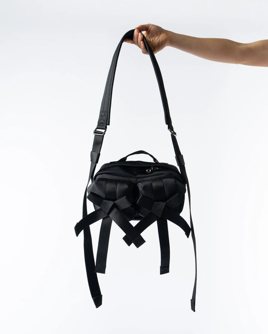 Simone Rocha Classic Bow Crossbody Bag 純黑色肩帶款 [沒有珍珠]