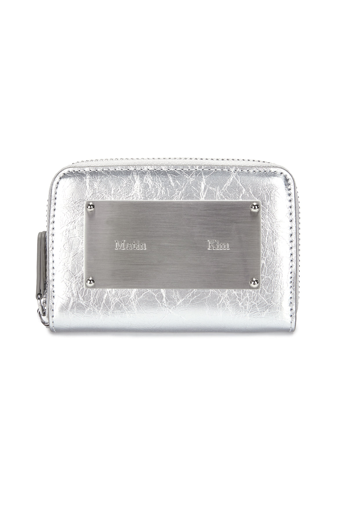 最新韓國選物🇰🇷 Matin Kim Vintage Compact Wallet 復古鐵牌拉鍊小銀包［風琴拉鏈 實用收納！］