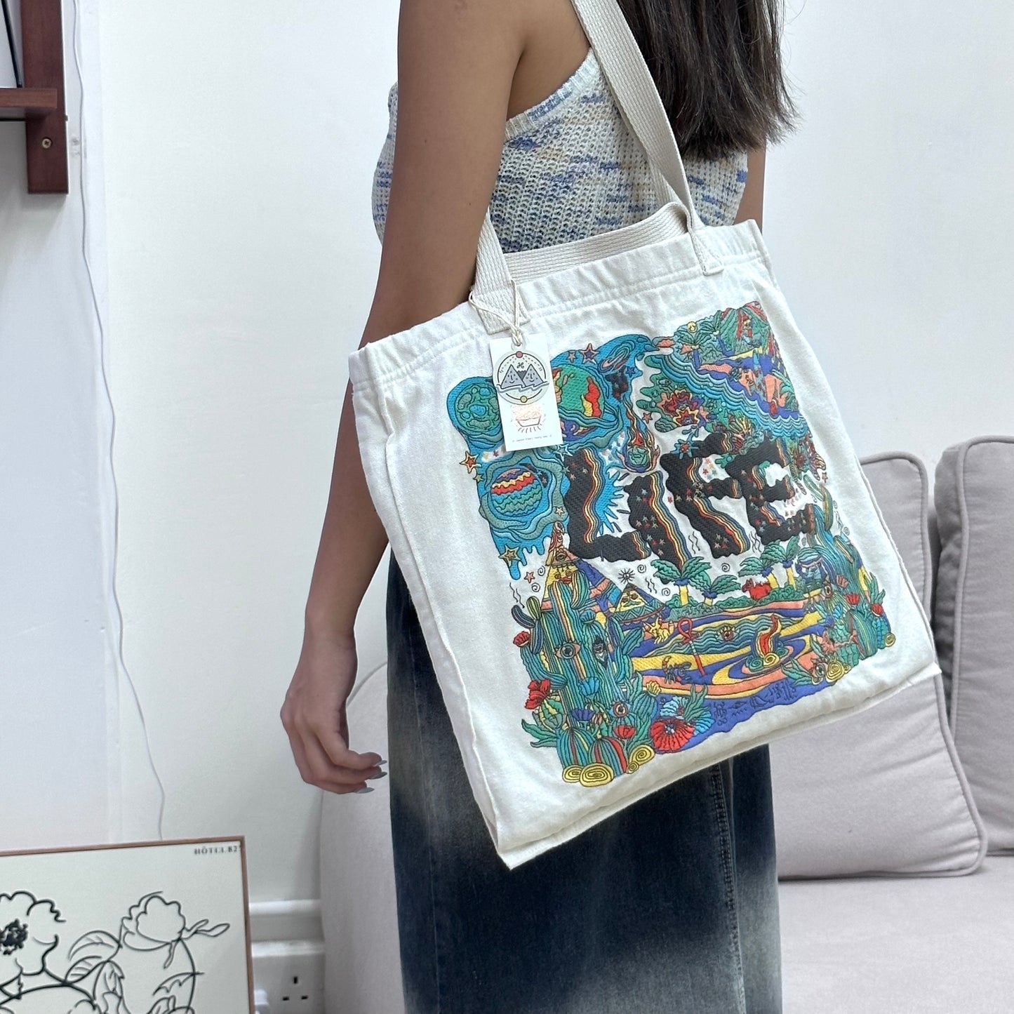 Hamblepie 泰國自家品牌 - Rainbow Life Tote Bag