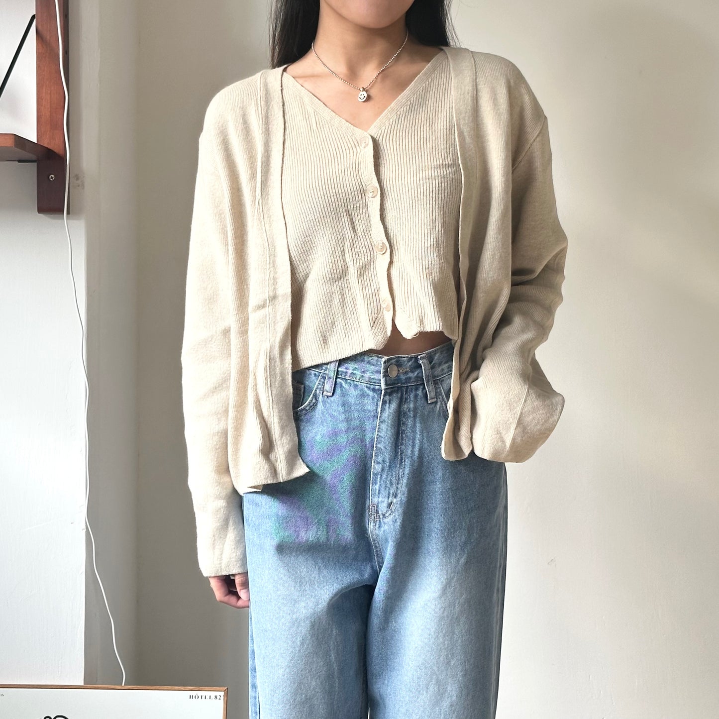 假兩件超軟熟開鈕上衣 3色入