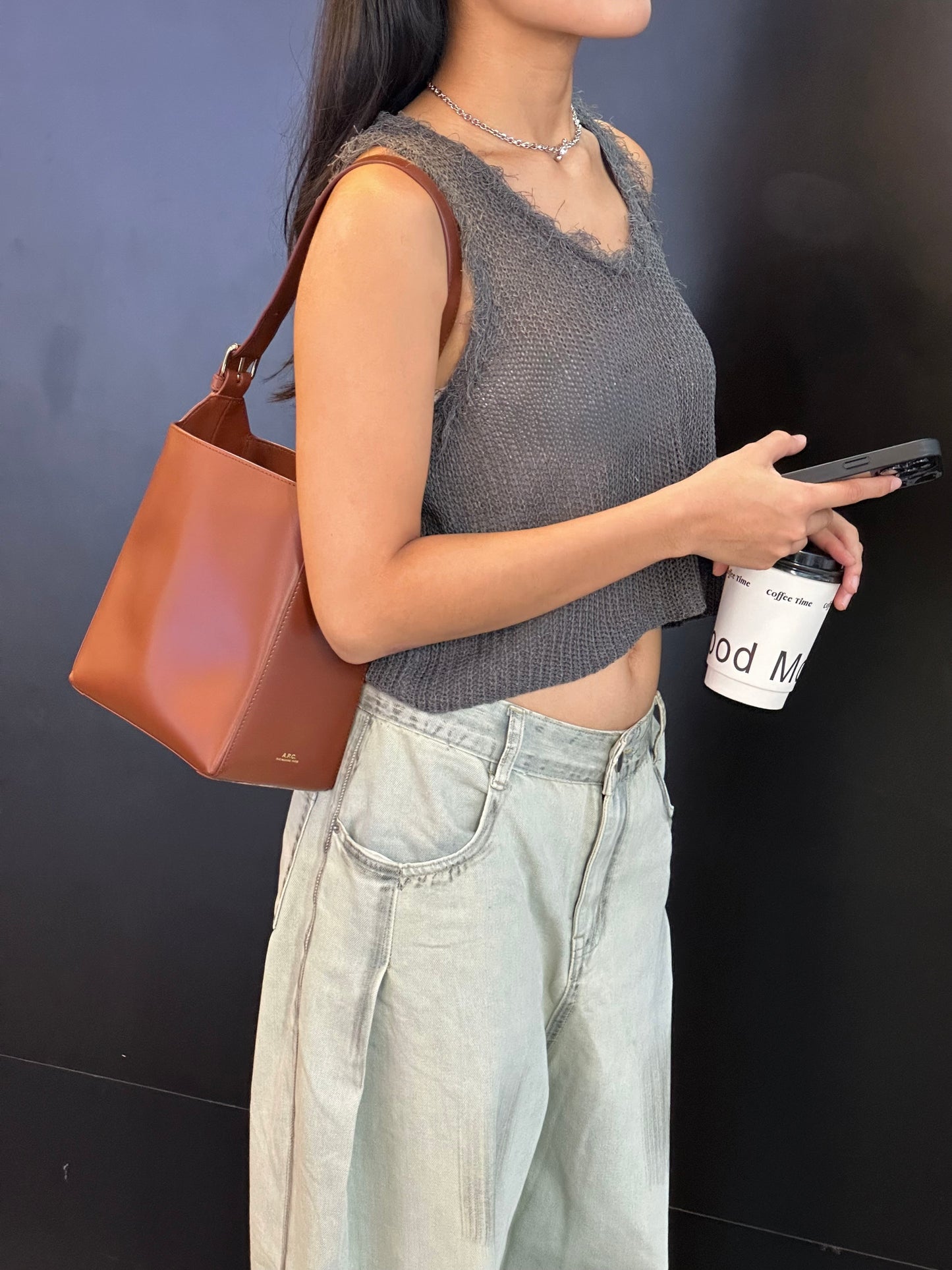 [KRTP004] So So Crop Vest