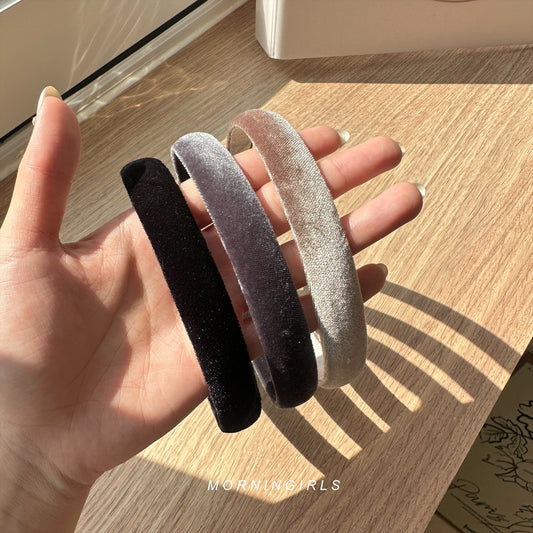 KOREA 絲絨幼身小頭箍