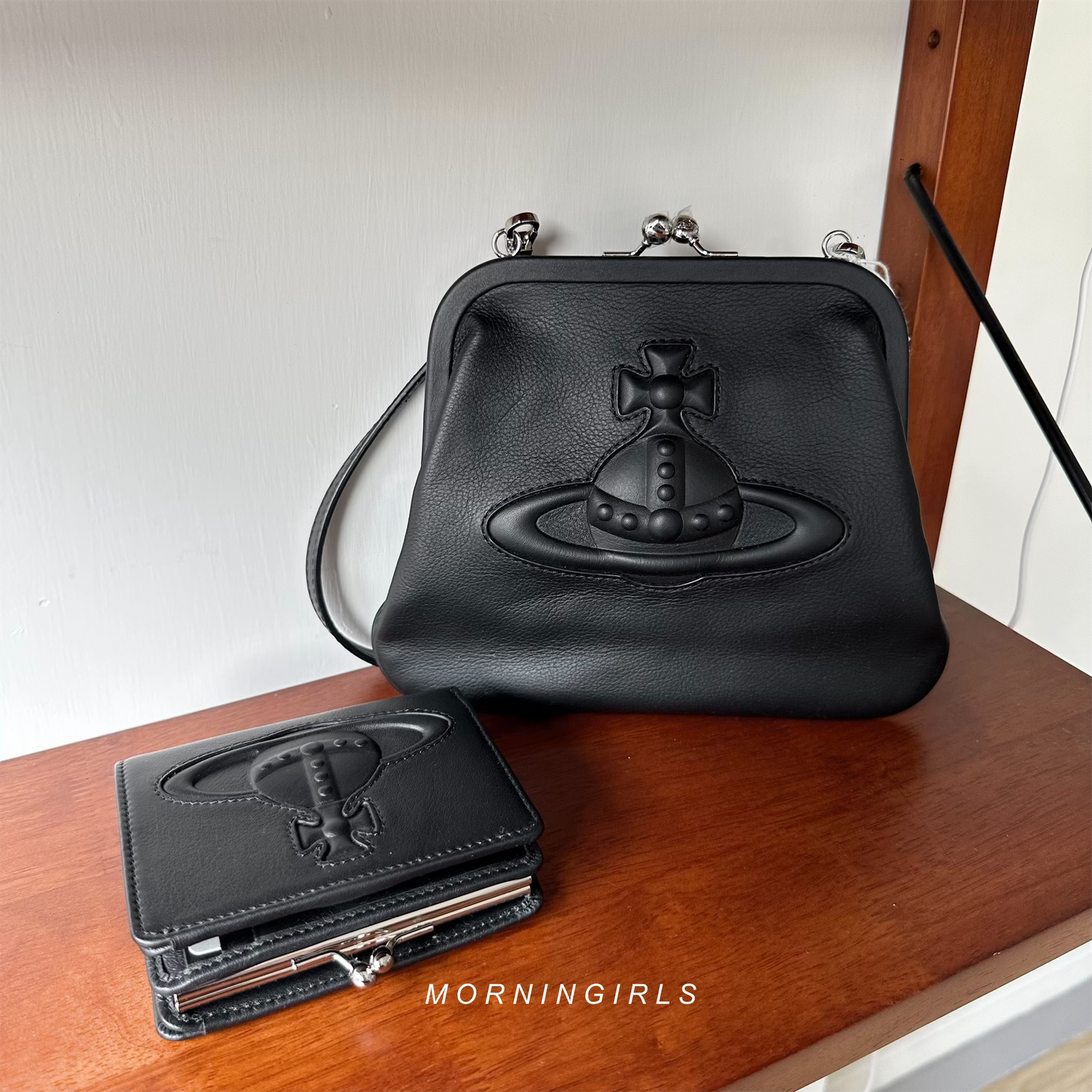 Vivienne Westwood Black Injected Orb Wallet