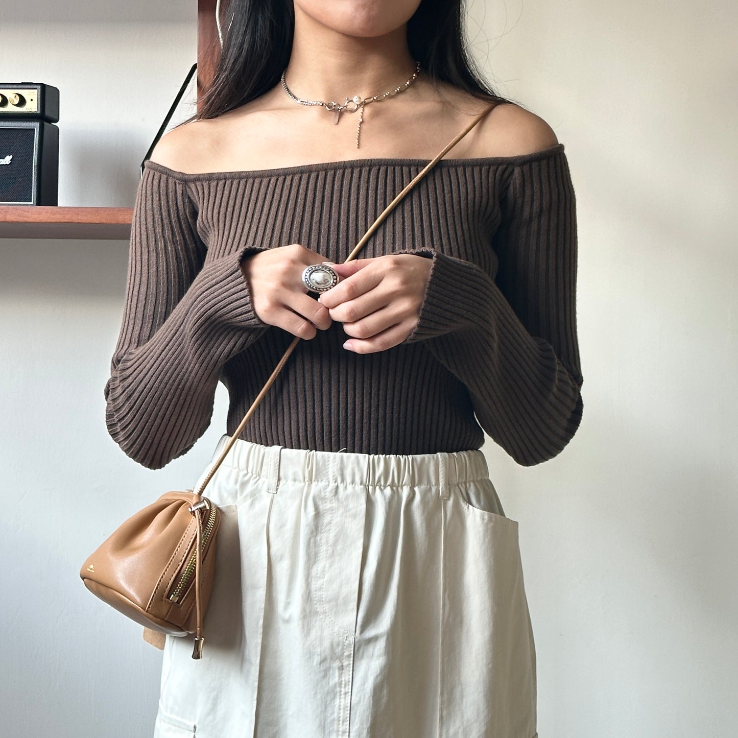 Vintage One Shoulder Tight Top [超厚實!!]