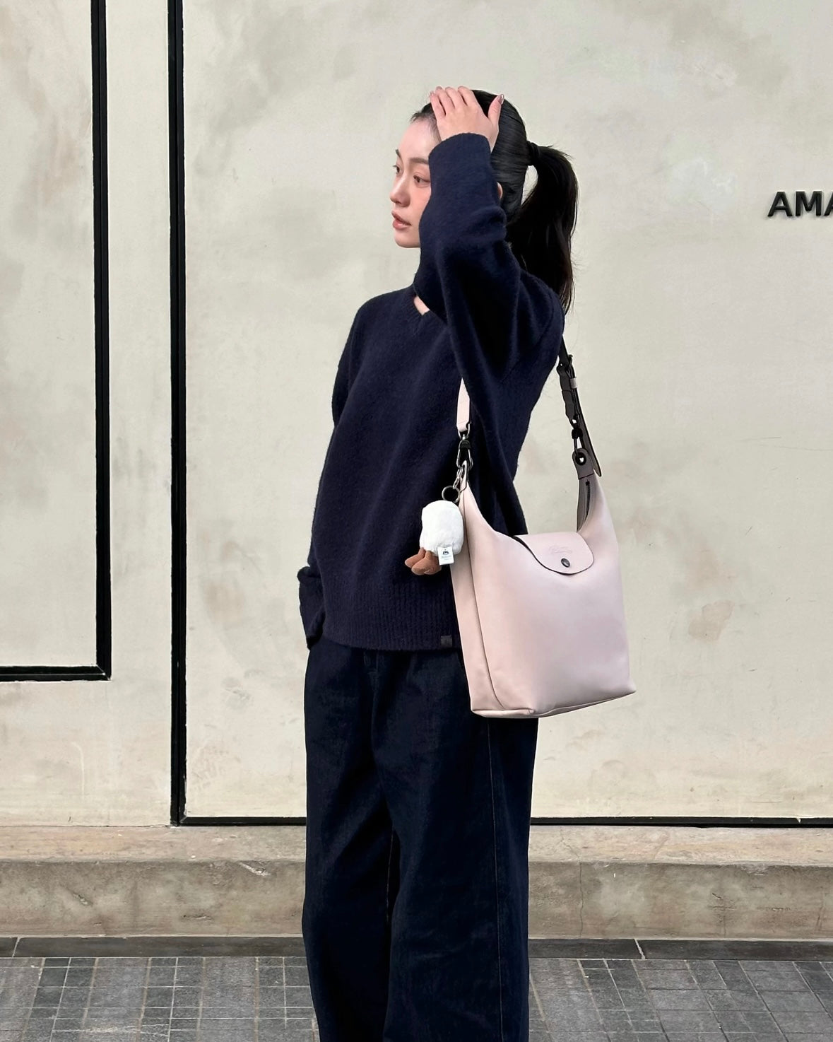 LONGCHAMP Le Pliage Xtra M Shoulder Bag 真皮系列［新款直身系列!］