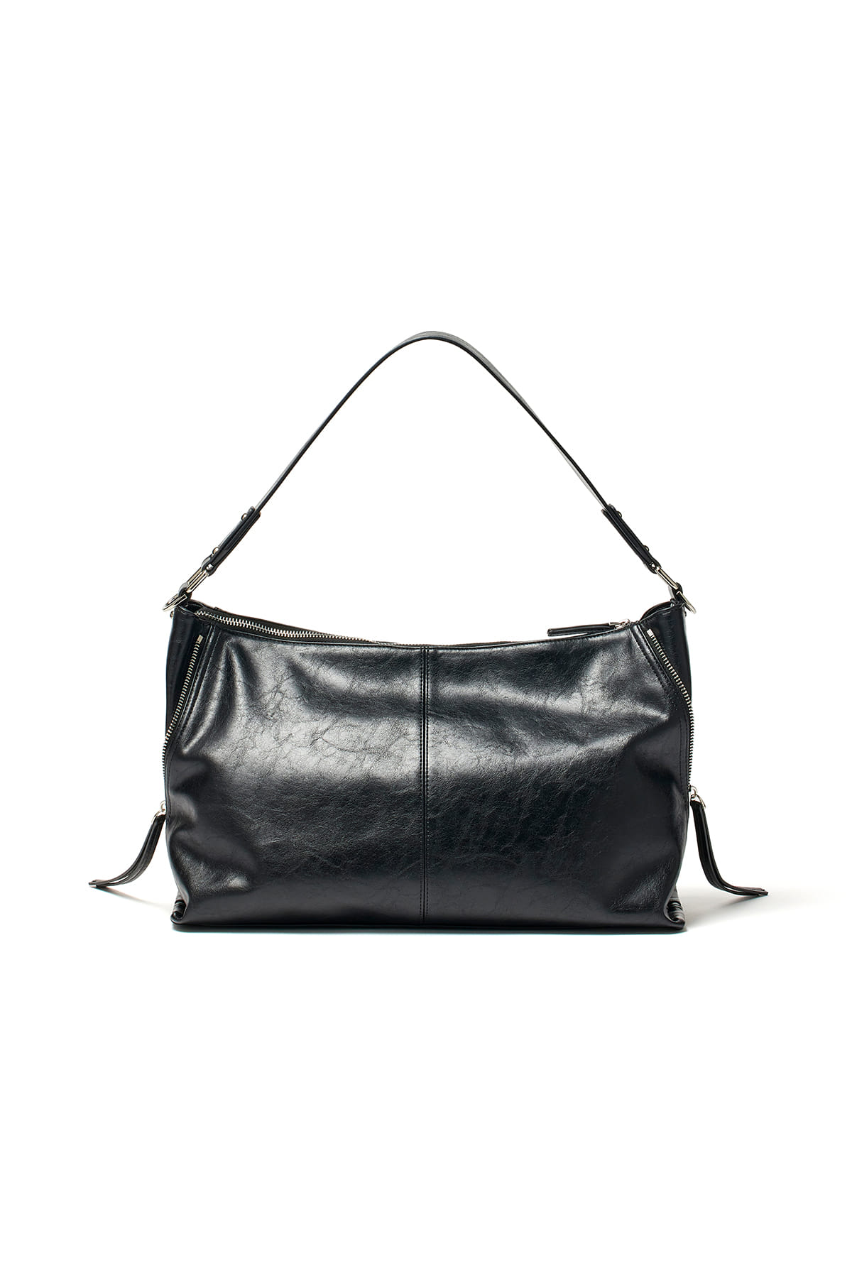 Matin Kim Side Zipper Shoulder Bag LARGE 最新韓國選物🇰🇷側鍊飾帶單肩大流浪袋［防刮耐用 超熱賣復古中性風］