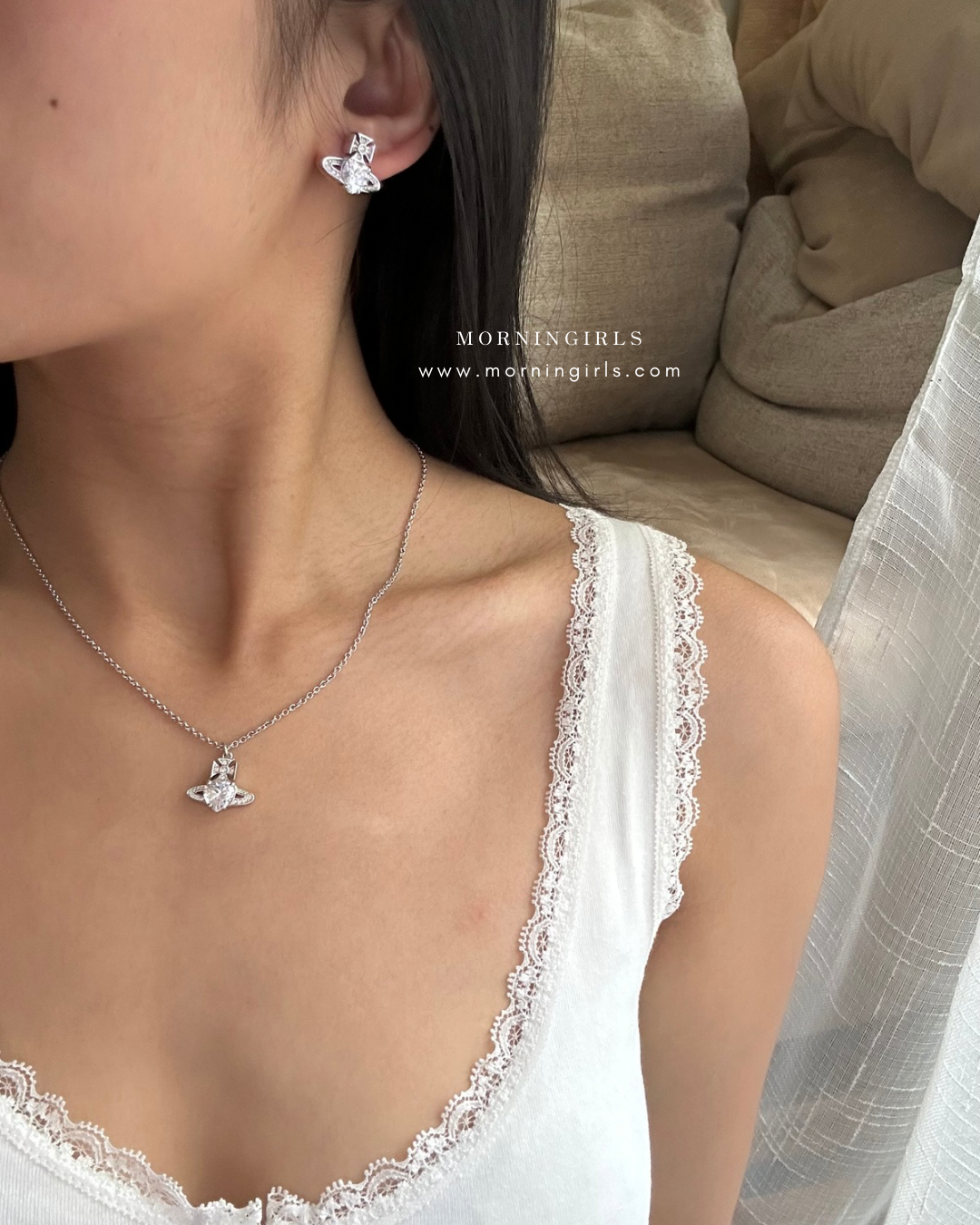 Vivienne Westwood Ariella Necklace 閃鑽愛心系列 [頸鏈耳環全套上架!］