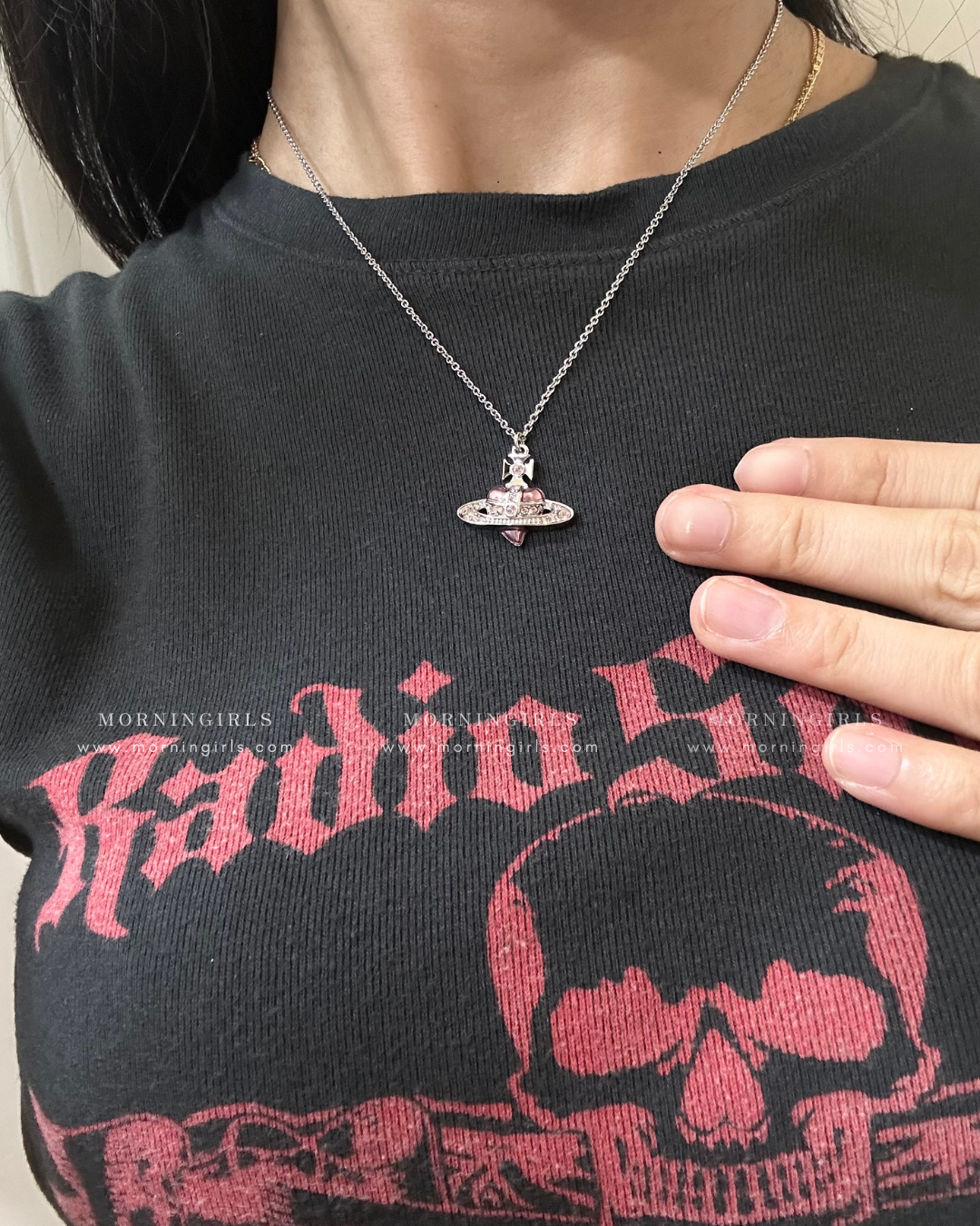 Vivienne Westwood Diamante Heart Necklace 愛心頸鏈 [2025限定乾燥玫瑰色正式上架! 全現貨發售中!]