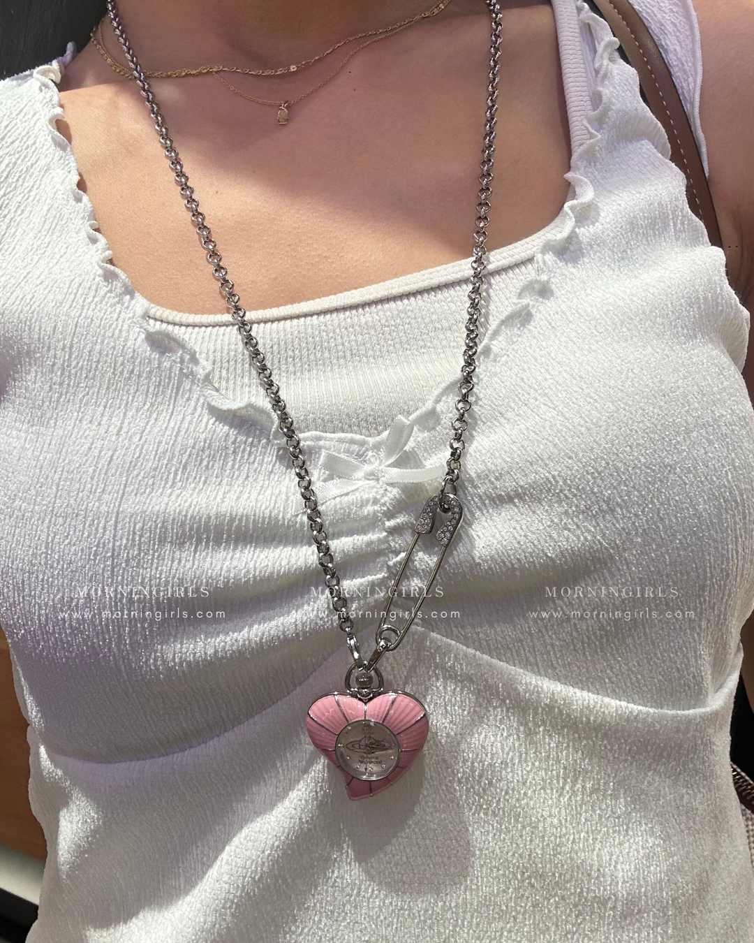 Vivienne Westwood Heart Pendant Watch Necklace [2025最新限定款 隨時斷貨!]
