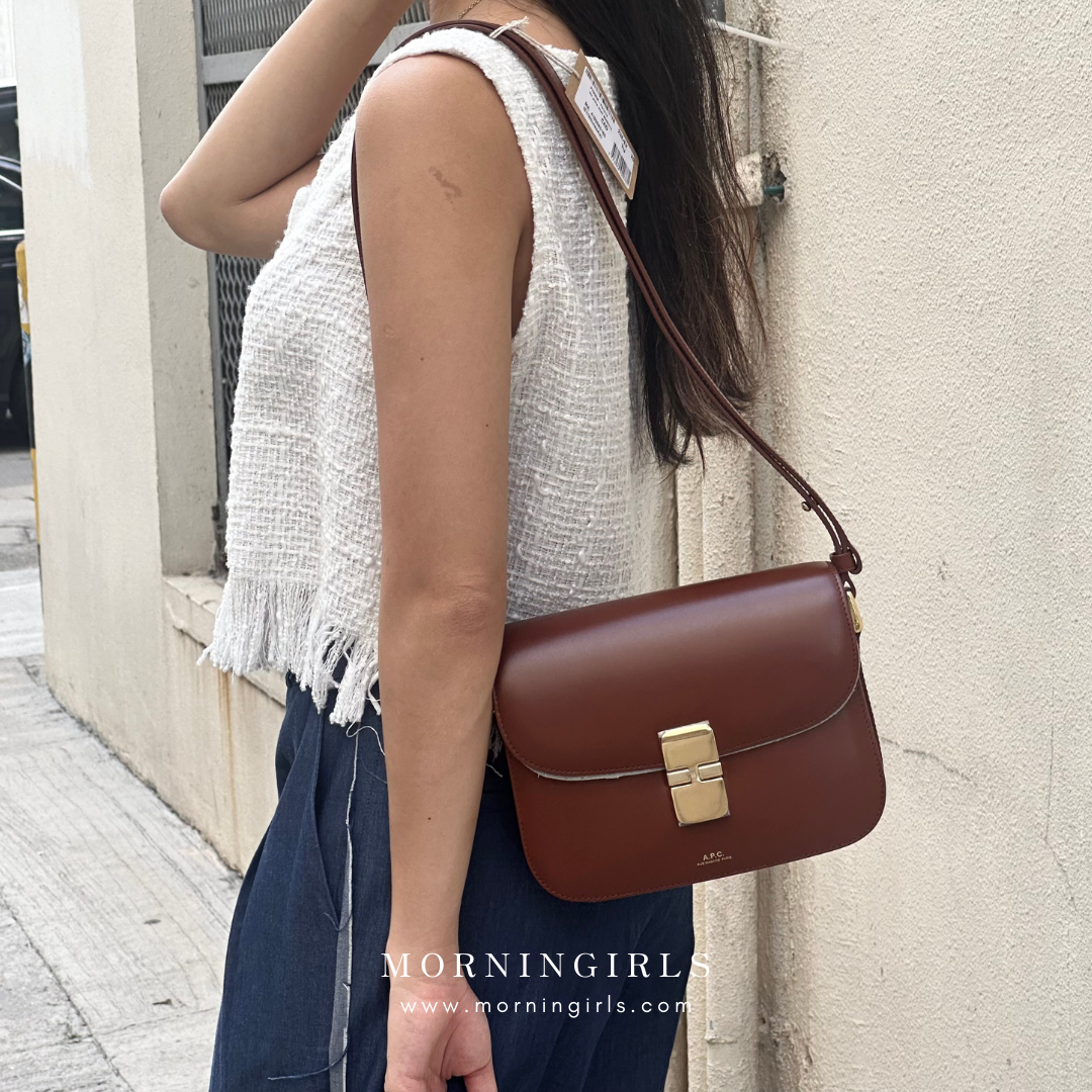 A.P.C. Grace Bag [經典金扣 SMALL]［深啡猄皮美德拉風限定上架］