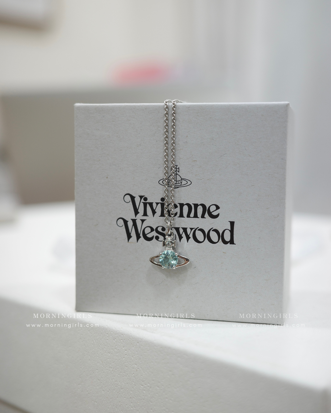 Vivienne Westwood Reina Necklace 低調精緻小鑽 2025最新限定冰川藍 耳環手鏈頸鏈全套上架 [絕美溫柔 專櫃限量款式 頸鏈下星期到貨 建議盡早下單留貨!]