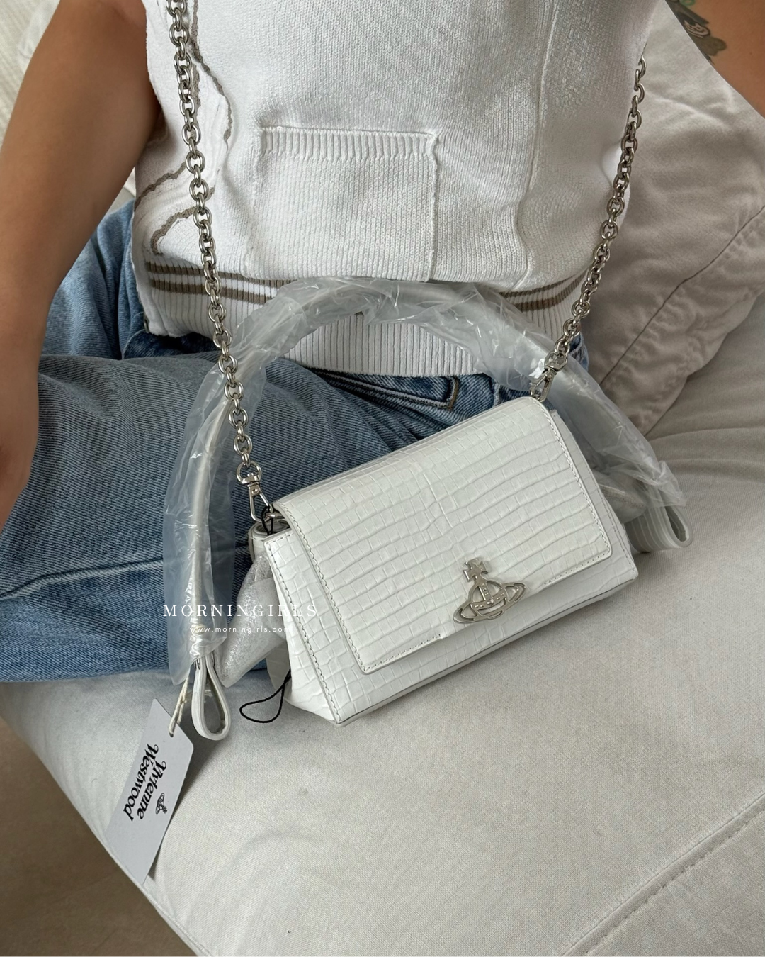 Vivienne Westwood Hazel Handbag FW25最新啞面鱷魚皮 100%真皮 [黑色SMALL年末大折扣中!]