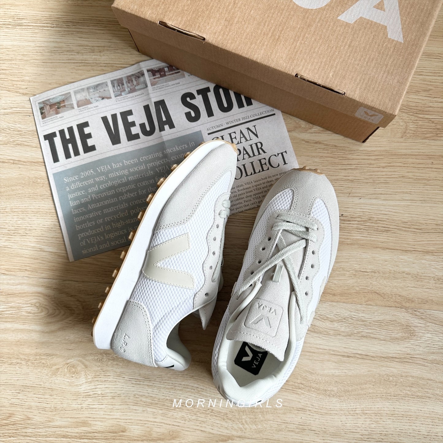 VEJA法國小白鞋 Rio Branco 奶灰白