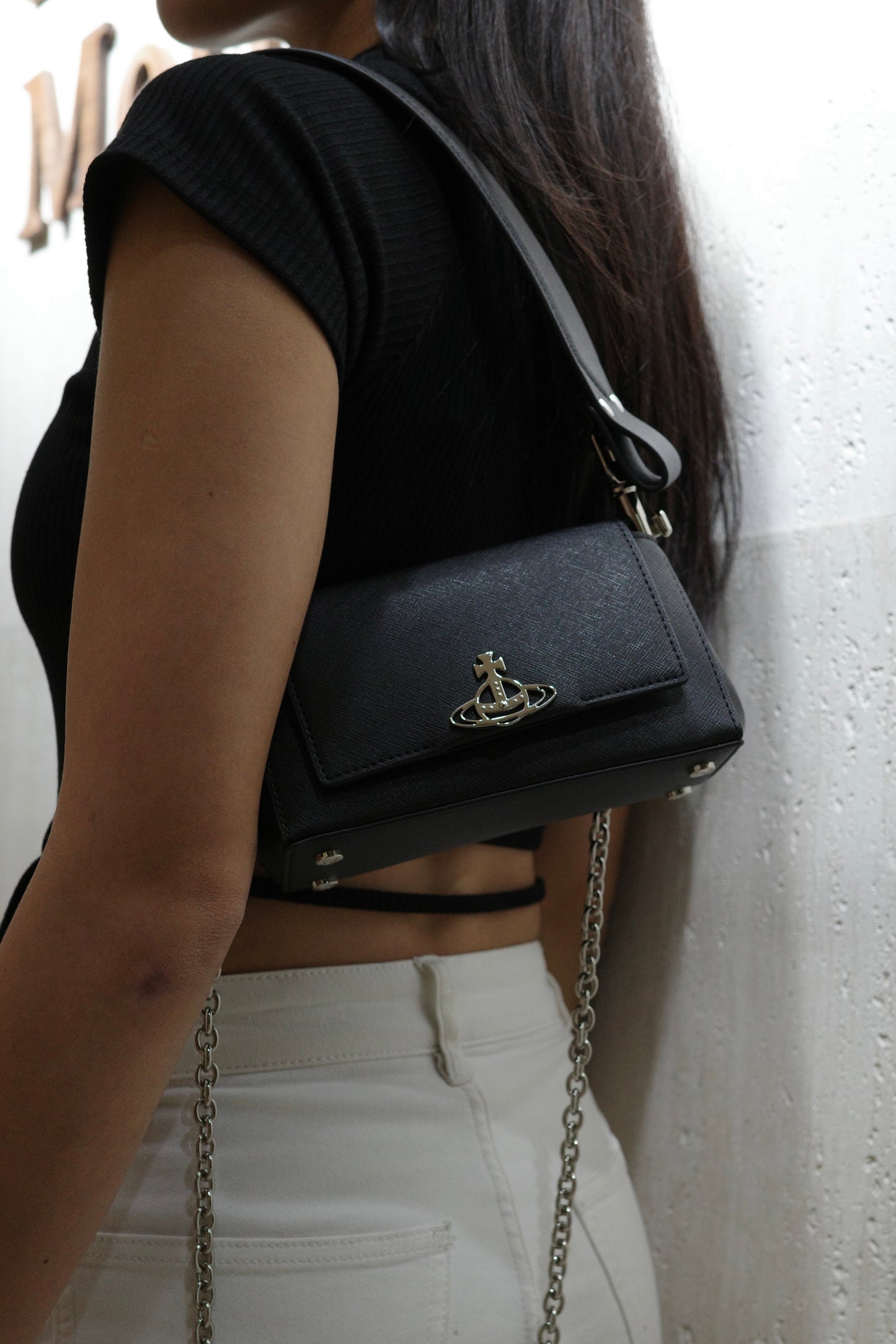 Vivienne Westwood Hazel Handbag 黑色十字紋 [最後一個優惠現貨!]