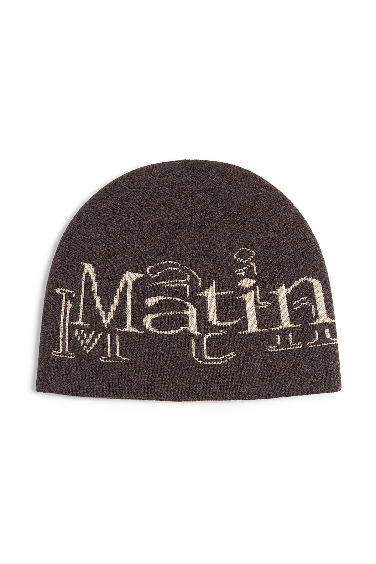 韓國選物🇰🇷Matin Kim Stroke Logo Jacquard Beanie 極簡率性Logo針織帽［質感錯位字母 秋冬百搭🍂］