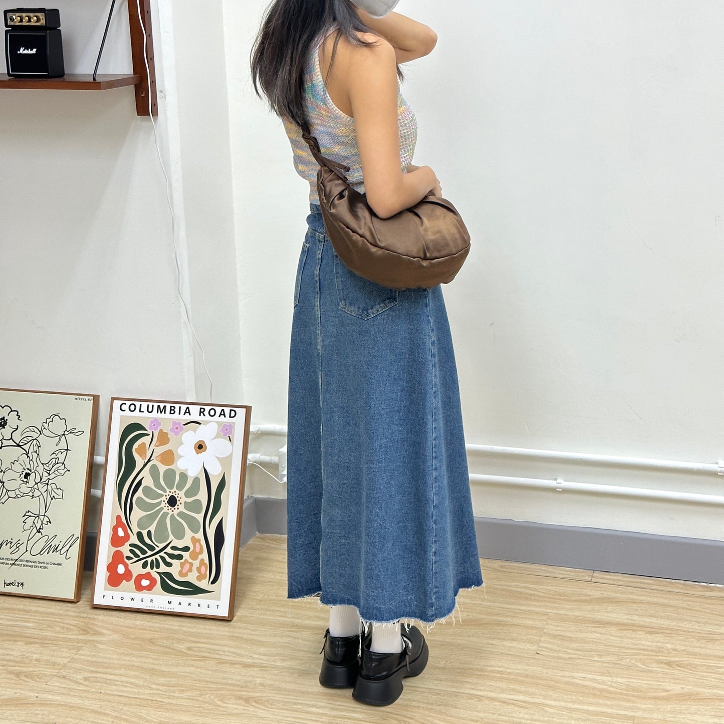 A-cut Denim Soso Split Straight Skirt [門市搬遷清貨限時優惠$169!]