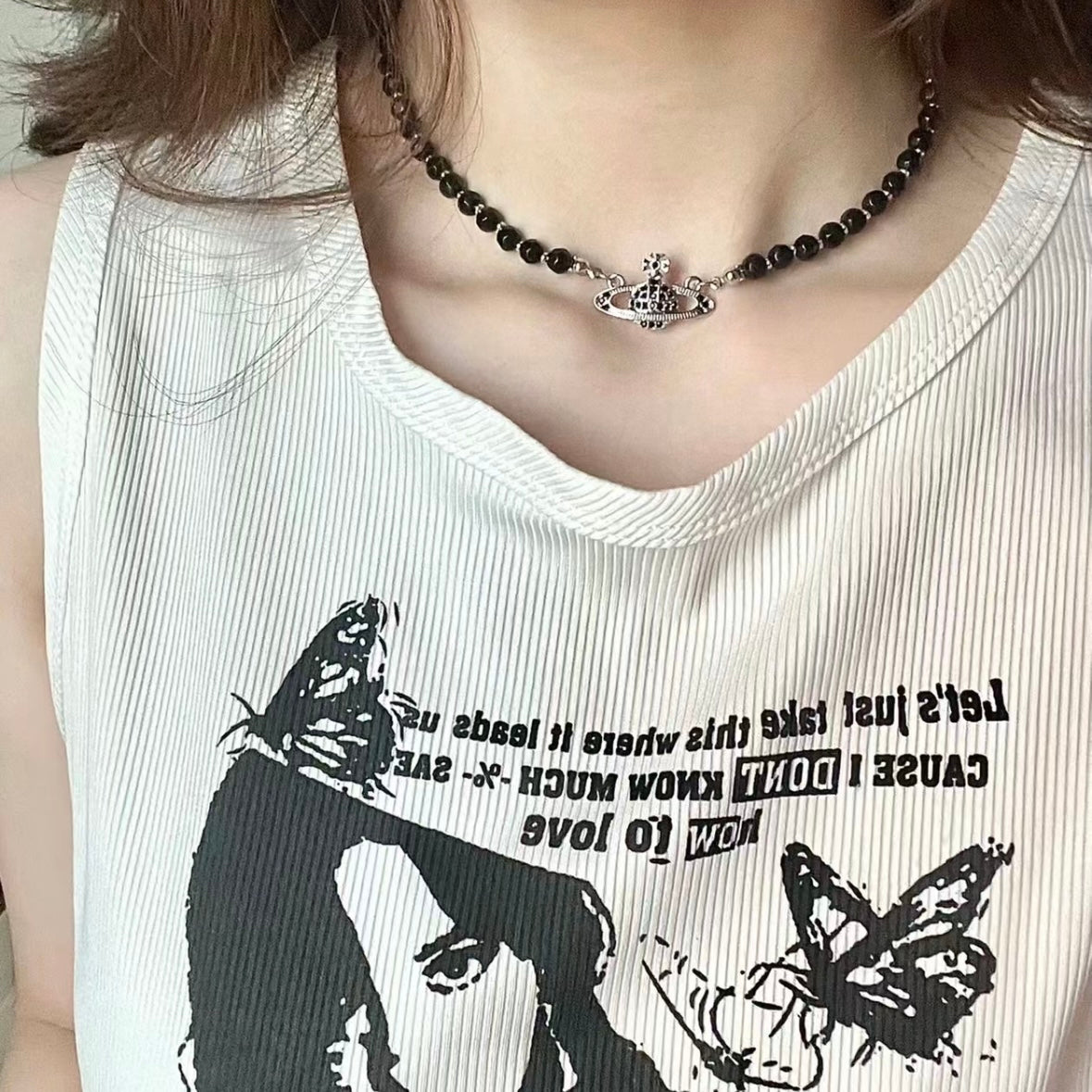 Vivienne Westwood Messaline Choker 黑瑙瑪