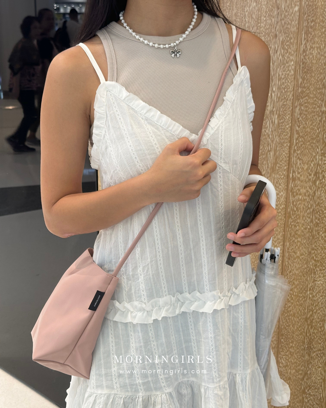 Otro Accesorio X Morningirls 首度聯乘自家製頸鏈 - Mini Bow Pearl Choker