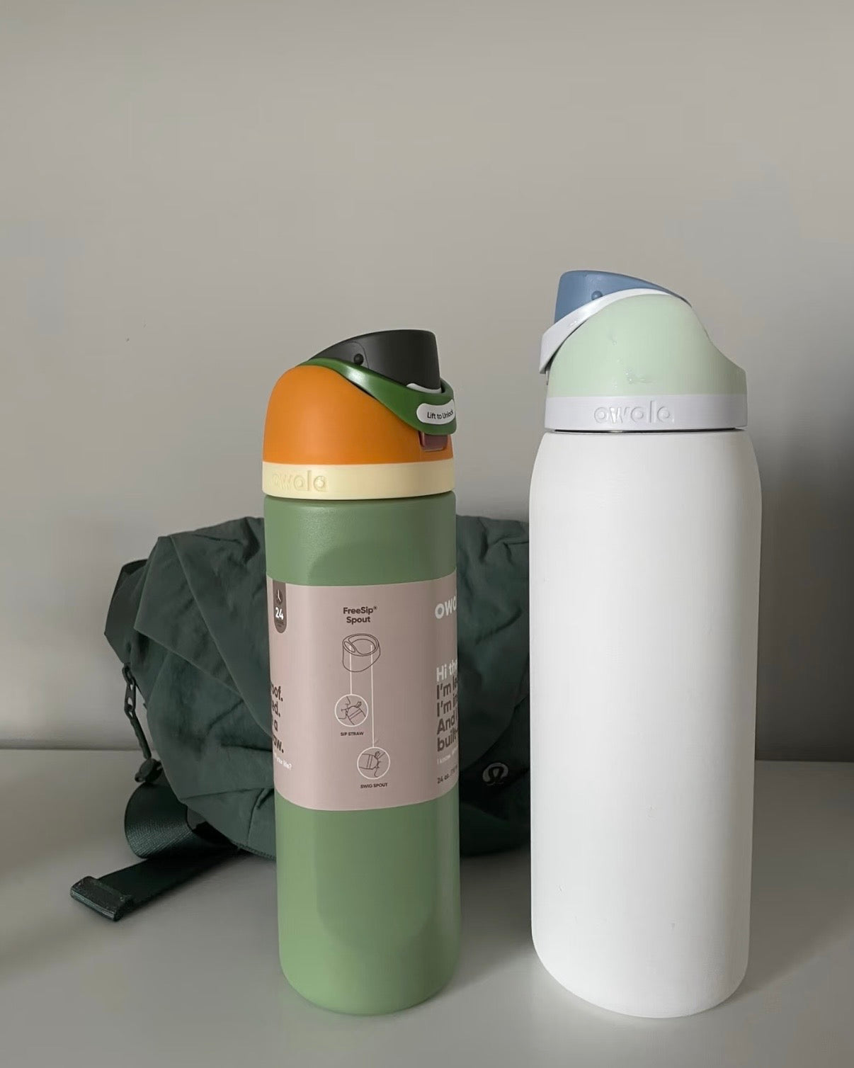 美國Owala FreeSip隔熱不鏽鋼吸管水瓶 24oz
