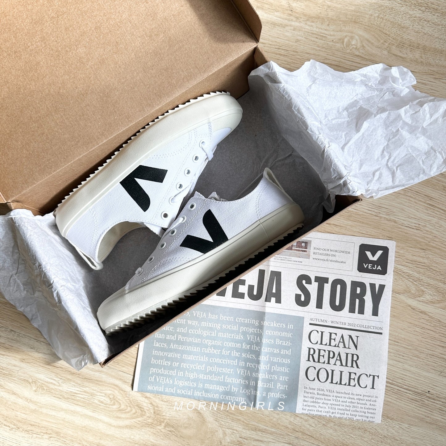 VEJA法國小白鞋 Nova 黑白［SIZE 37 清貨價$689］