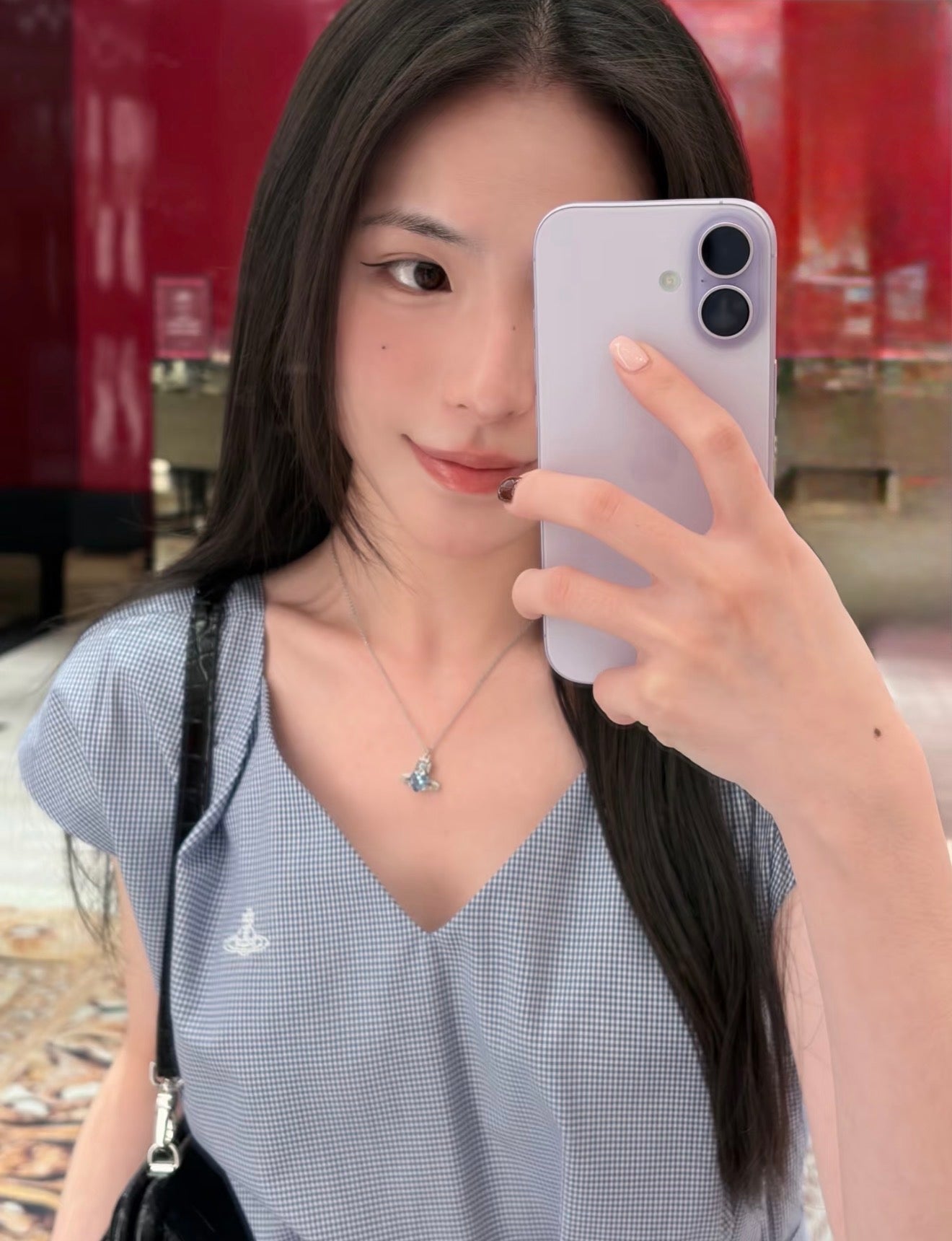 Vivienne Westwood Ariella Necklace 閃鑽愛心最新天空藍［重新補貨! 限時優惠中 完售即止!］