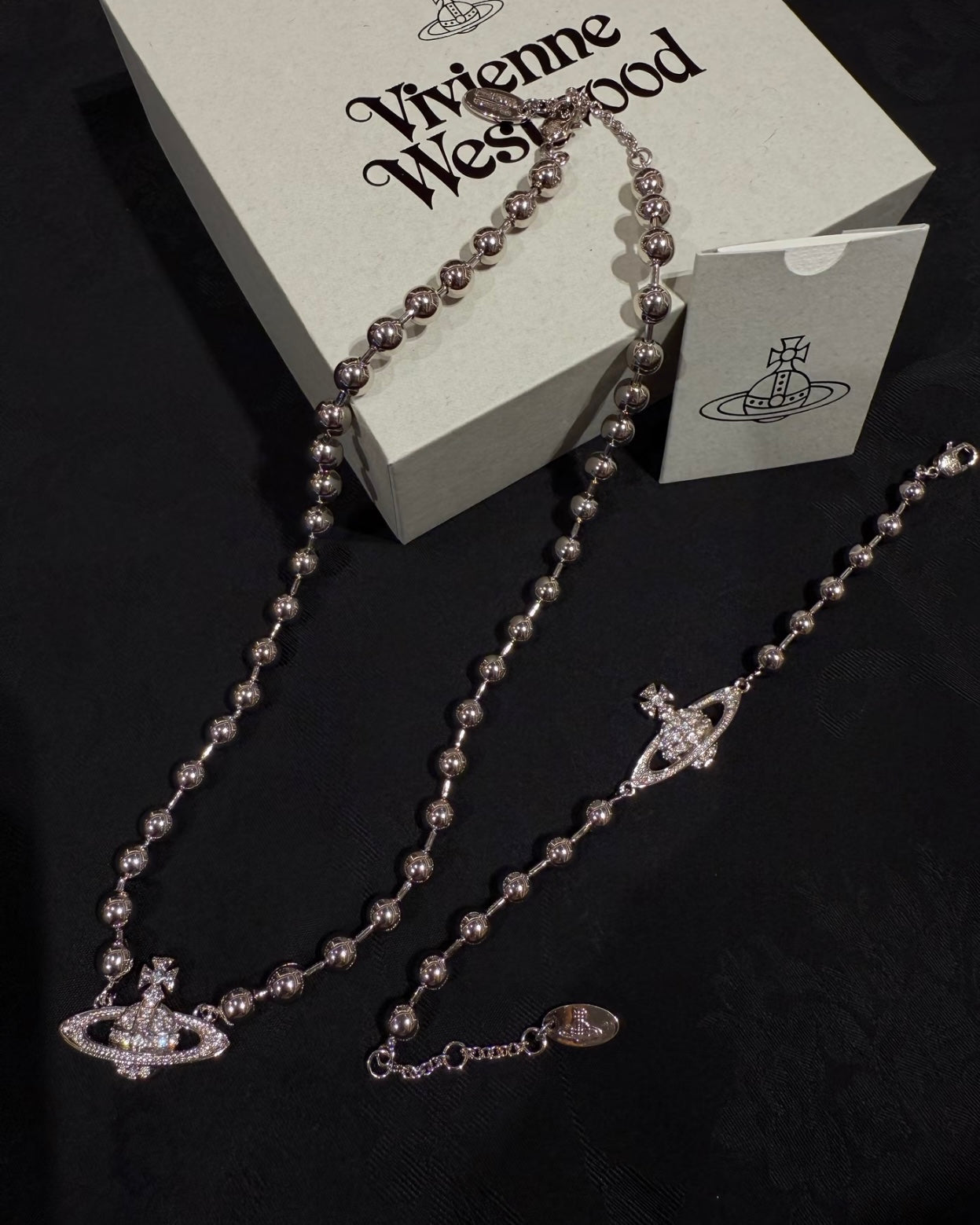 Vivienne Westwood Thames Mini Bas Relief 全新鋼珠系列 金銀兩色 項鏈手鏈同步上架 [最新上架!]