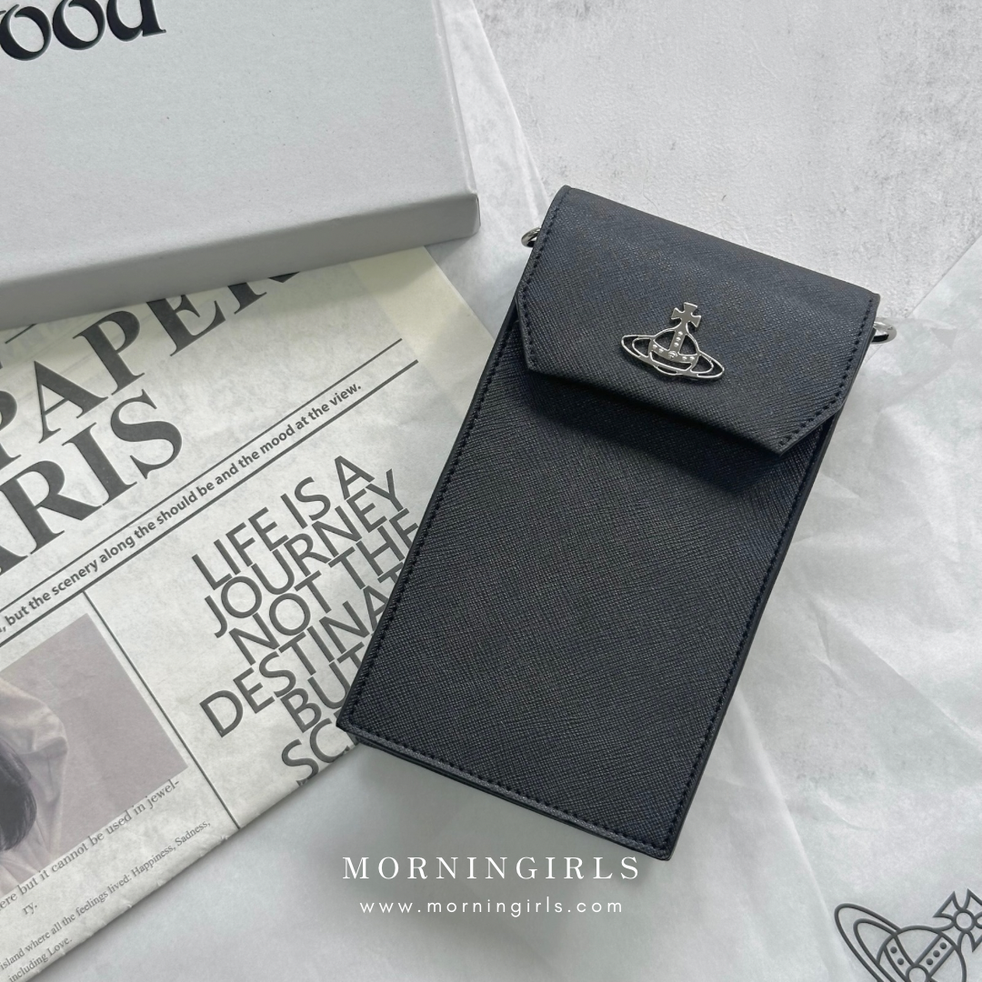Vivienne Westwood Phone Bag 黑色十字紋