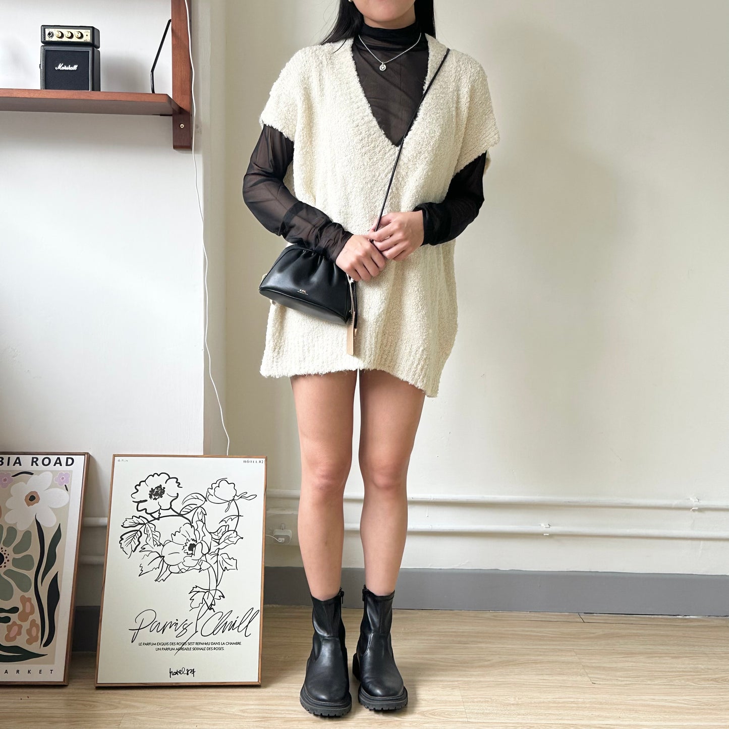 軟綿綿粒粒OVERSIZE VEST [BELOW 160可當OPS!!]