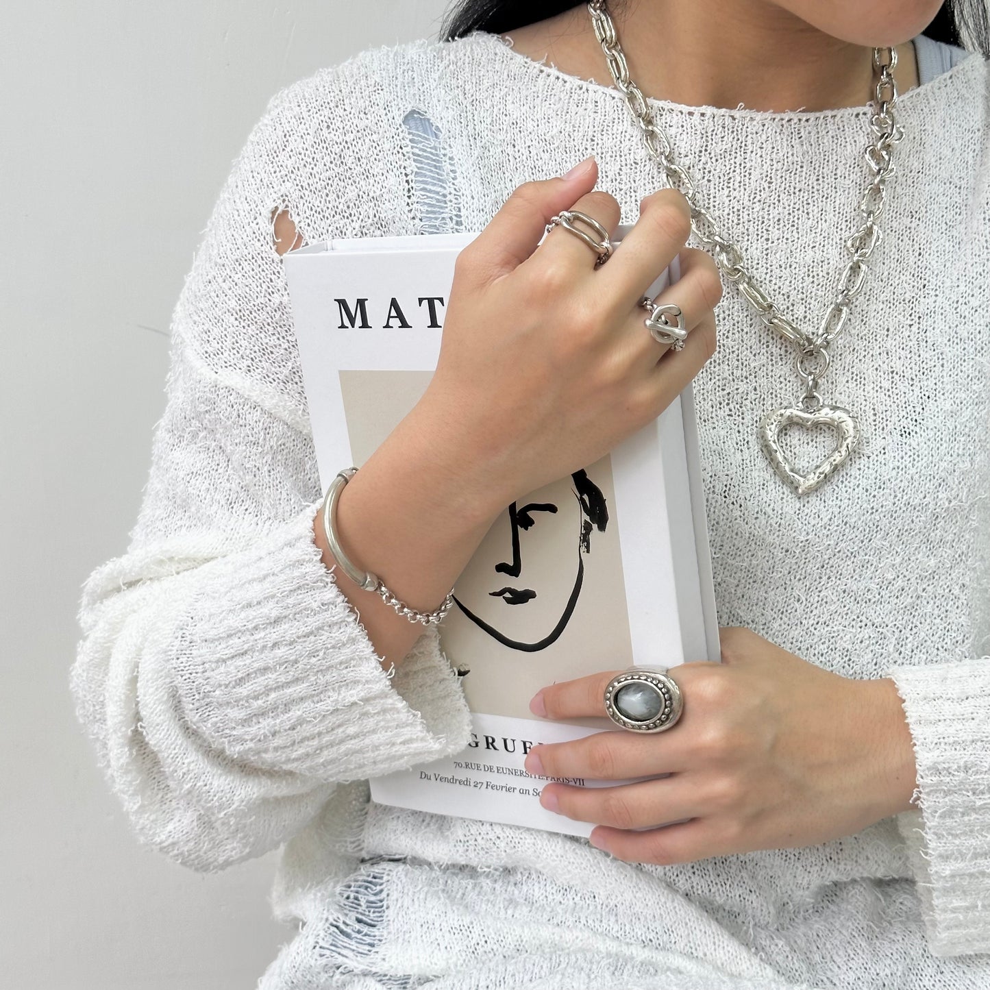 Otro Accesorio 西班牙手工飾物 - Rectangle on Chain Ring