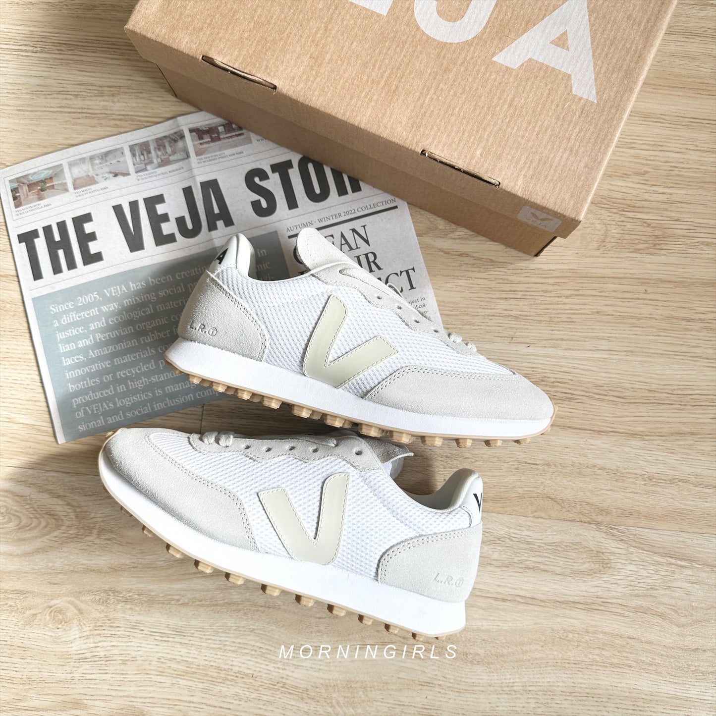 VEJA法國小白鞋 Rio Branco 奶灰白