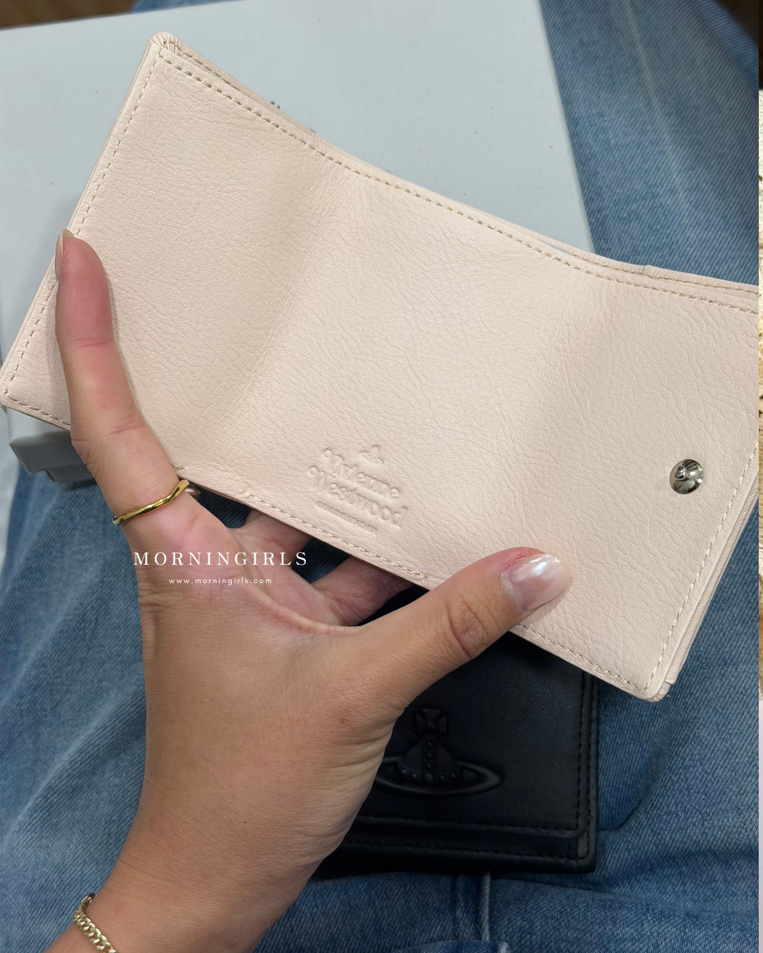 Vivienne Westwood Envelope Mini Wallet 掌心小銀包 日本限定版 [純美櫻花粉啞黑壓紋土星]