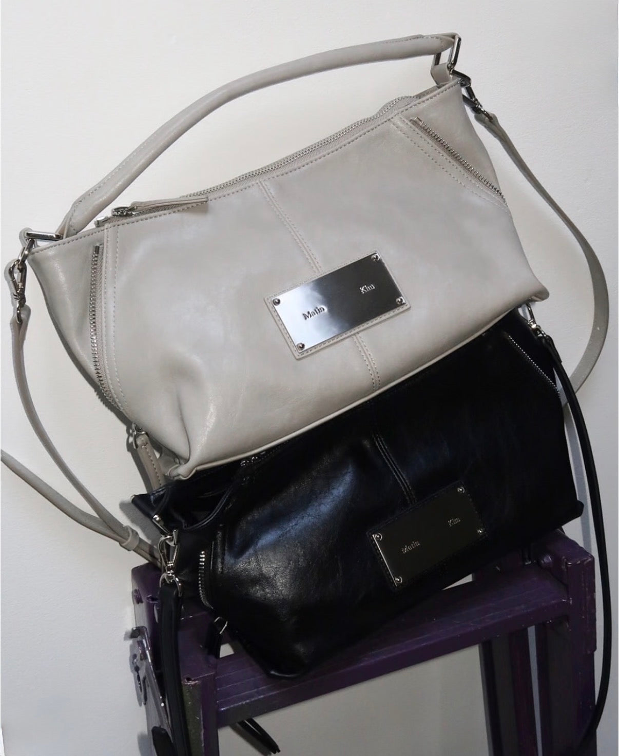 Matin Kim Side Zipper Two Way Bag SMALL 最新韓國選物🇰🇷側鍊飾帶單肩袋 [可兩用手挽側揹OK!］