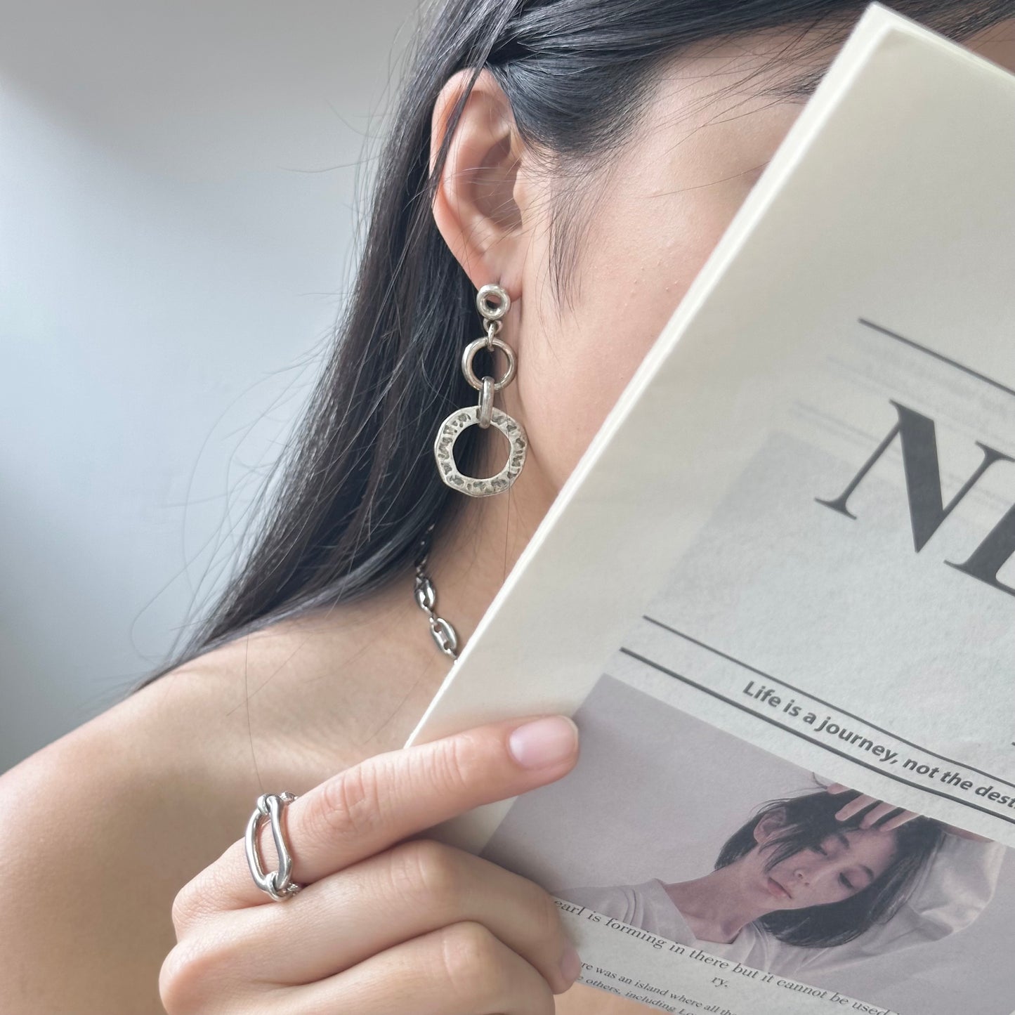 Otro Accesorio 西班牙手工飾物 - Rectangle on Chain Ring