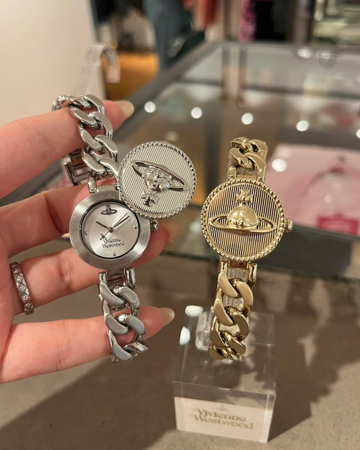 Vivienne Westwood Orb Button Watch 滑蓋手錶 [古巴鏈Vintage復古感 歐洲全斷貨最後一批12月中到]