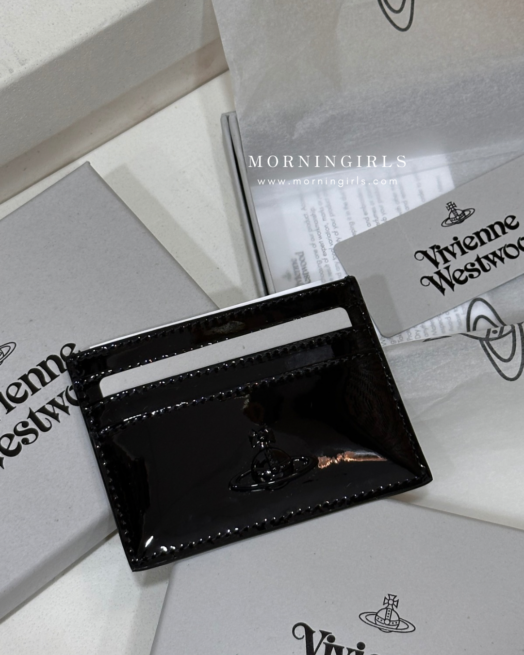 Vivienne Westwood Cardholder 漆皮黑 [NEW ITEM!]