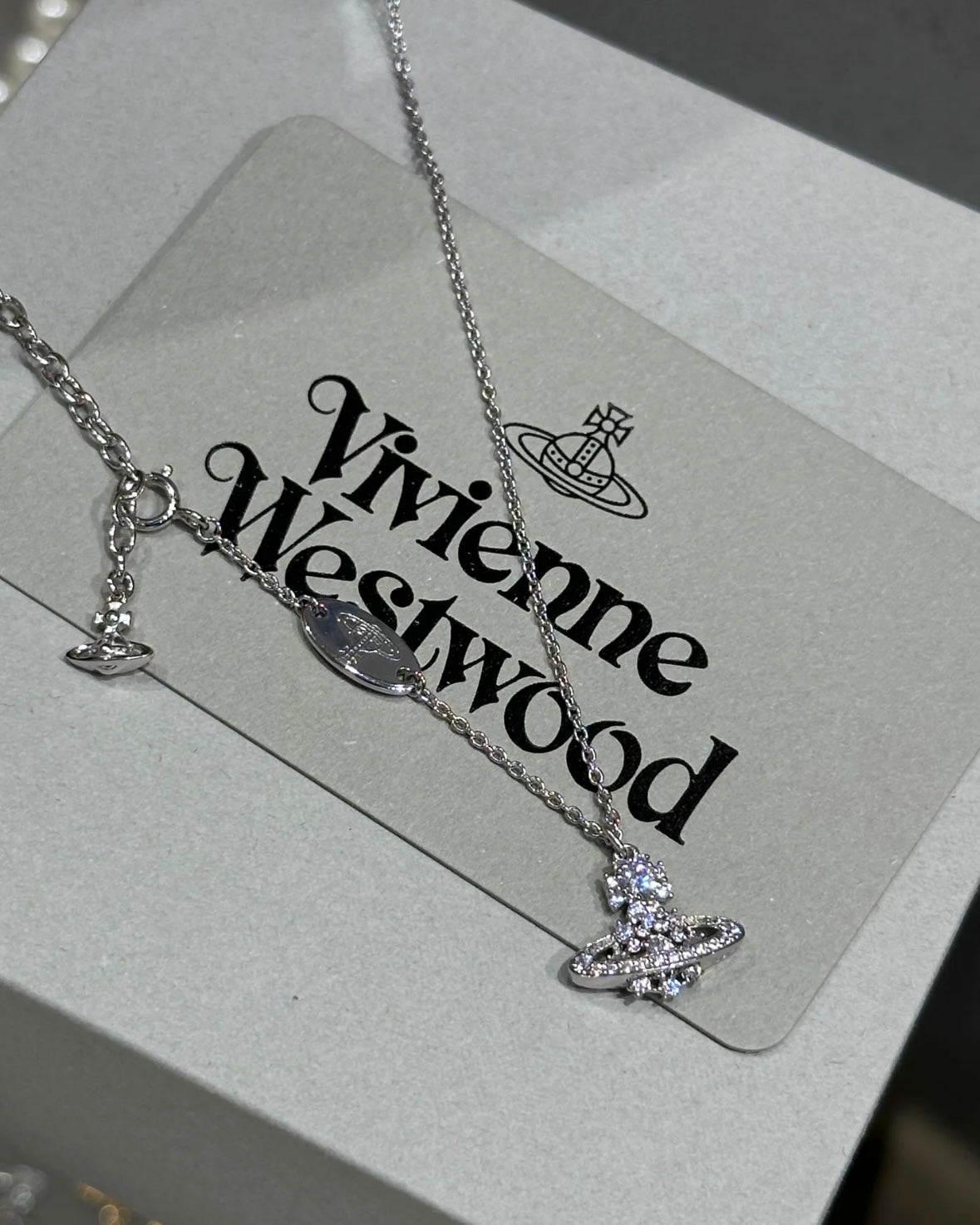 Vivienne Westwood Narcissa Pendant 925純銀防敏雪花閃鑽 [提前感恩節優惠中 聖誕感系列]