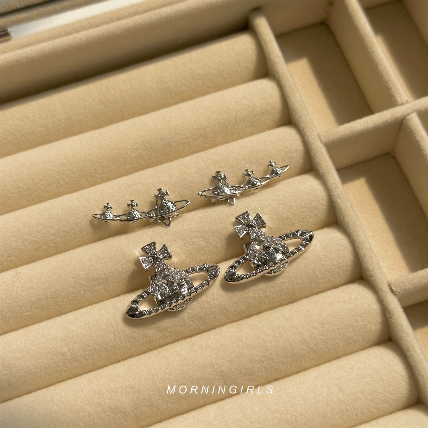Vivienne Westwood Candy Earrings [店主自留款式 純美3連星球⋆˙⟡］