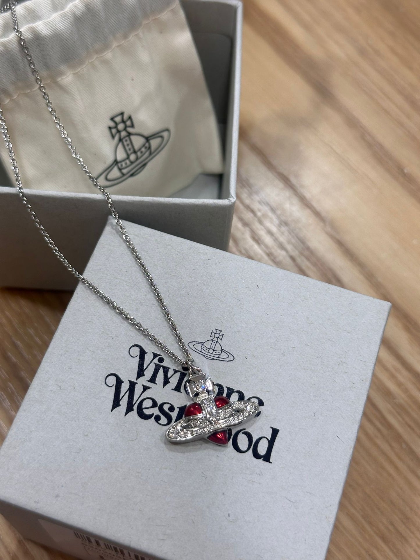 Vivienne Westwood Diamante Heart Necklace 愛心頸鏈 [2025限定乾燥玫瑰色正式上架! 全現貨發售中!]
