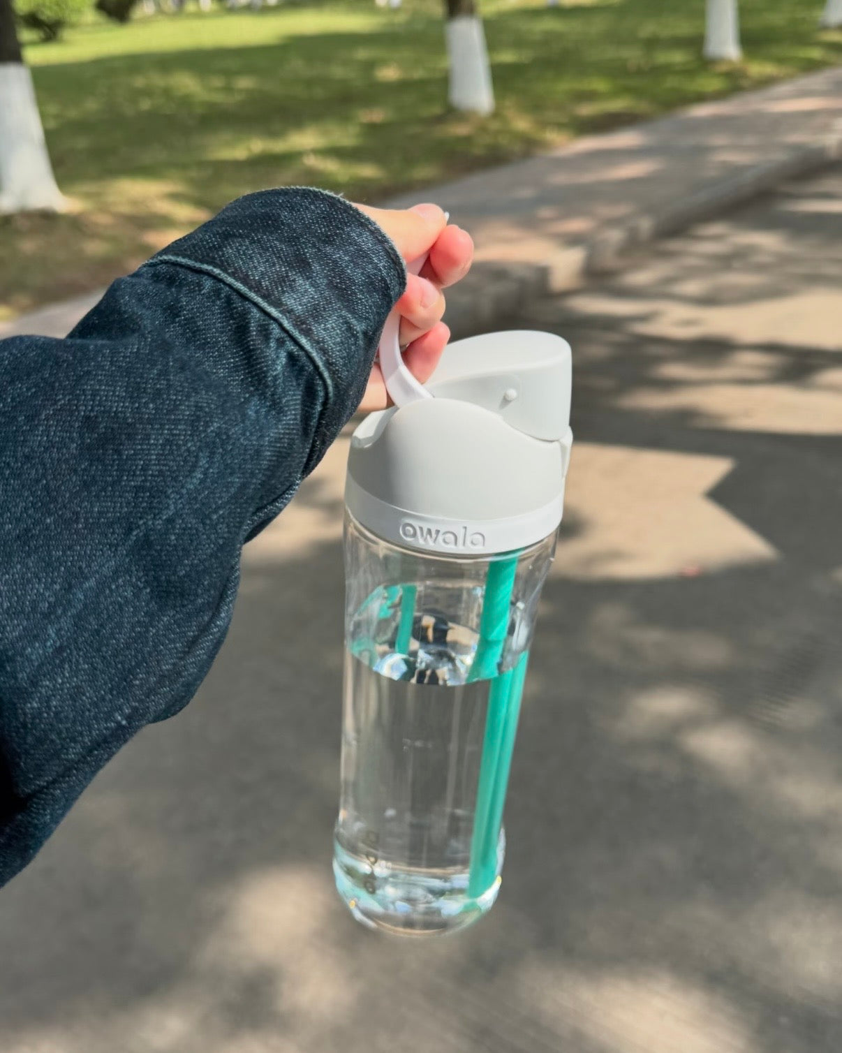 美國Owala FreeSip隔熱透明吸管水瓶 25oz