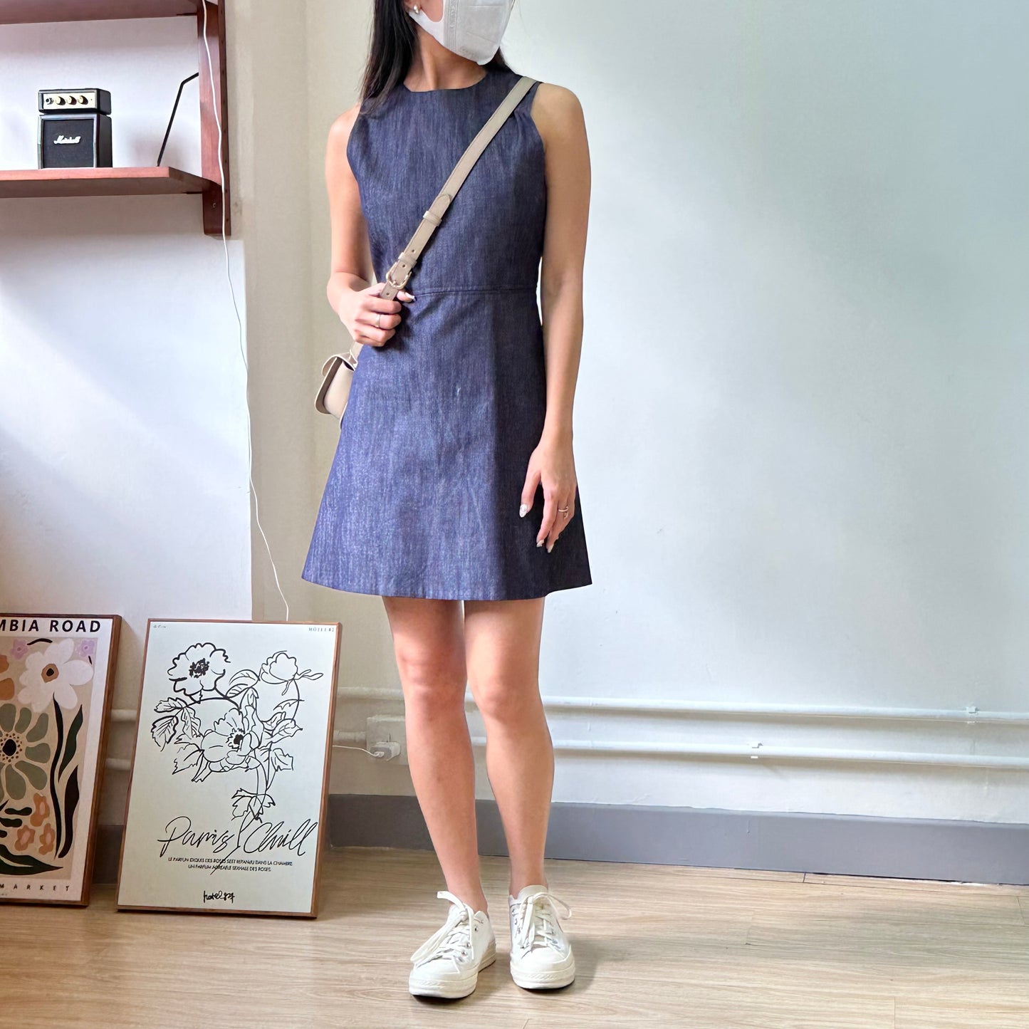 超輕牛仔小露背OPS［超推薦 !!］  [門市搬遷清貨限時優惠$169!]