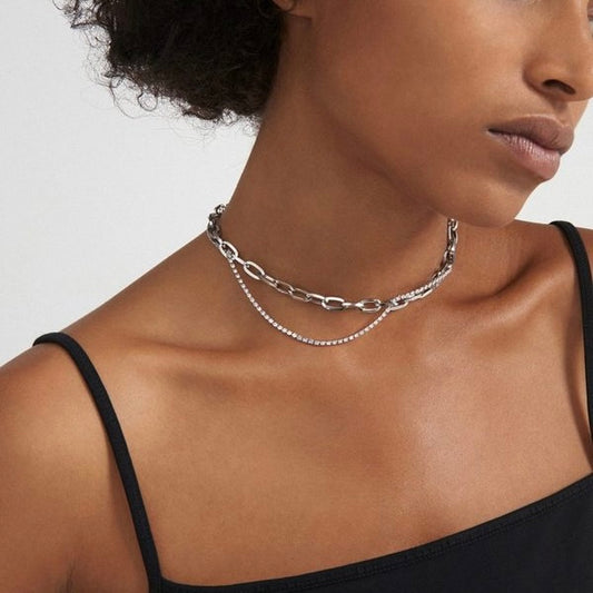 Justine Clenquet 法國飾物 - Silver Kirsten Necklace