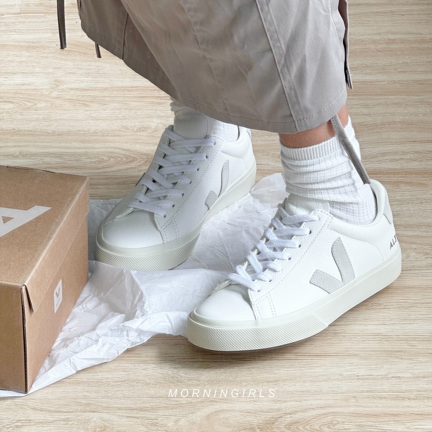 VEJA法國小白鞋 Campo 淺灰白［最熱賣!］